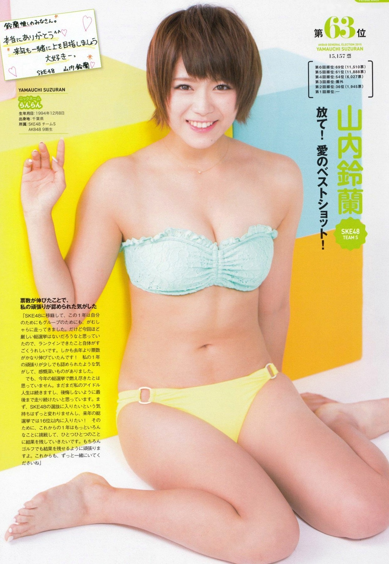 Gallery - PB写真集 AKB48总选举：2015水着惊喜发布，多位人气偶像清纯比基尼风格合集日本比基尼清新性感 女神私房照_秀色女神 - image 8