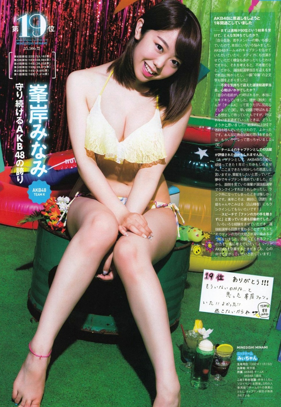 Gallery - PB写真集 AKB48总选举：2015水着惊喜发布，多位人气偶像清纯比基尼风格合集日本比基尼清新性感 女神私房照_秀色女神 - image 91