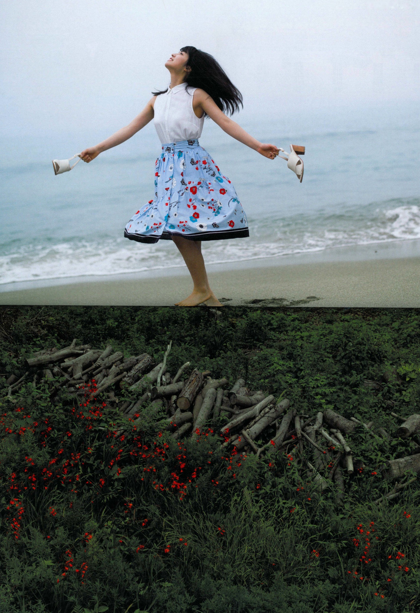 Gallery - 长滨宁琉 (Nagahama Neru) 1st写真集《这里开始》清新旅拍，海边泳装与唯美烟花系列，治愈系甜美女神写真治愈系清新日本比基尼 女神私房照_秀色女神 - image 99