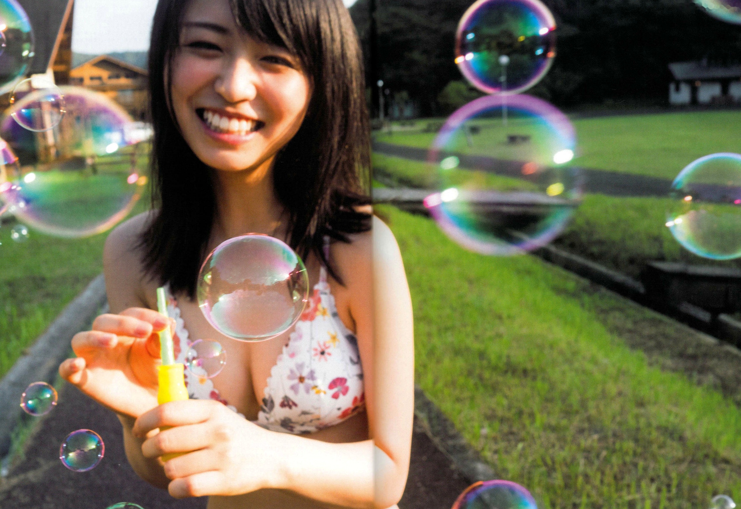 Gallery - 长滨宁琉 (Nagahama Neru) 1st写真集《这里开始》清新旅拍，海边泳装与唯美烟花系列，治愈系甜美女神写真治愈系清新日本比基尼 女神私房照_秀色女神 - image 121
