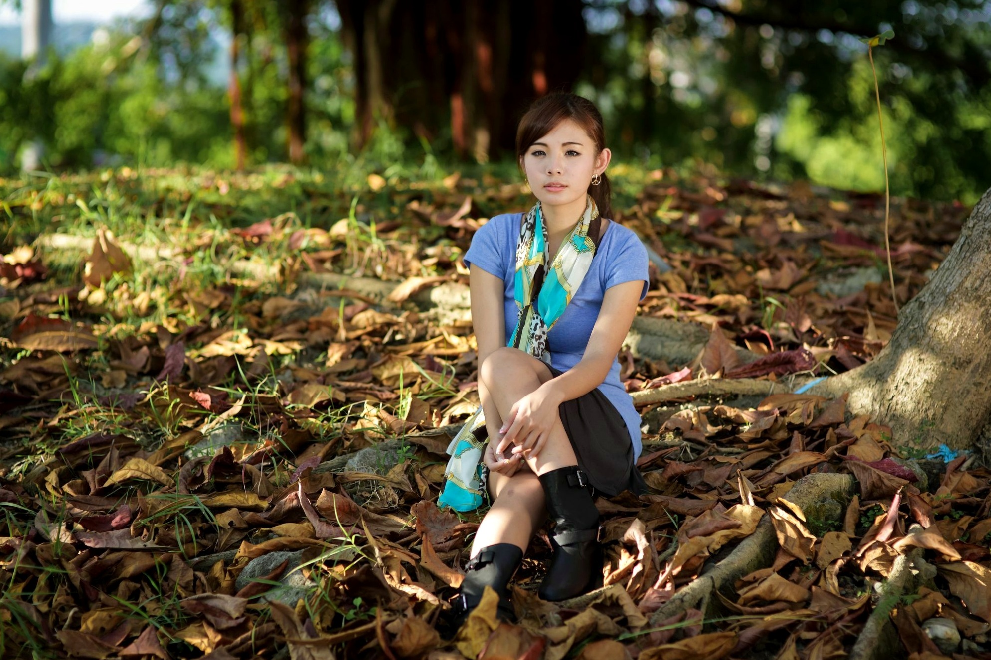 Gallery - 台湾正妹徐玮吟鲔鱼清新外拍写真，草地休闲风格甜美治愈女神合集台湾清新治愈系户外女神 女神私房照_秀色女神 - image 21