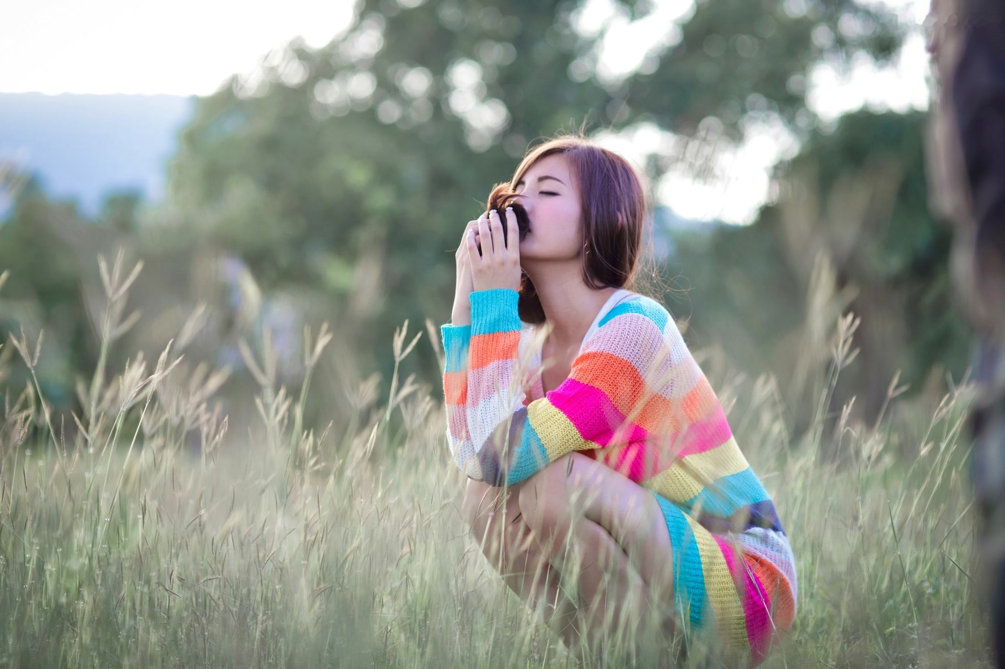 Gallery - 台湾正妹徐玮吟鲔鱼清新外拍写真，草地休闲风格甜美治愈女神合集台湾清新治愈系户外女神 女神私房照_秀色女神 - image 29