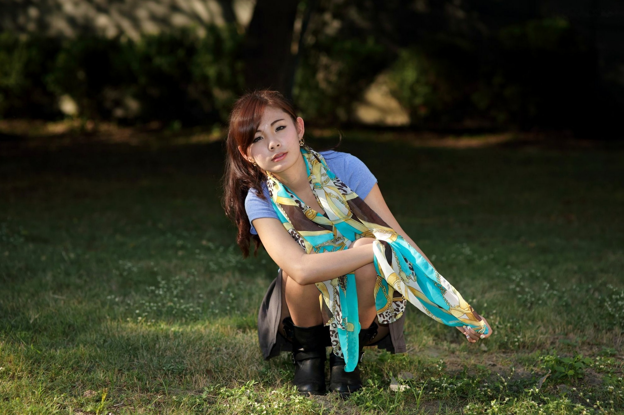 Gallery - 台湾正妹徐玮吟鲔鱼清新外拍写真，草地休闲风格甜美治愈女神合集台湾清新治愈系户外女神 女神私房照_秀色女神 - image 53