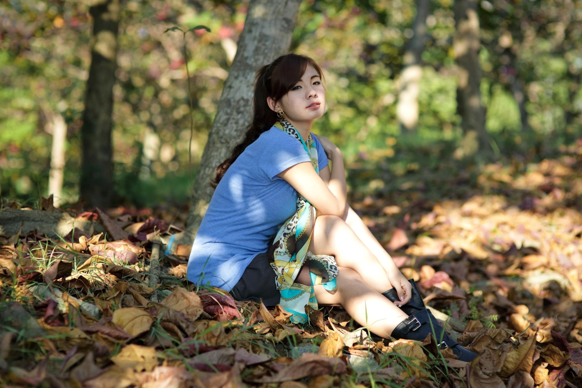 Gallery - 台湾正妹徐玮吟鲔鱼清新外拍写真，草地休闲风格甜美治愈女神合集台湾清新治愈系户外女神 女神私房照_秀色女神 - image 56