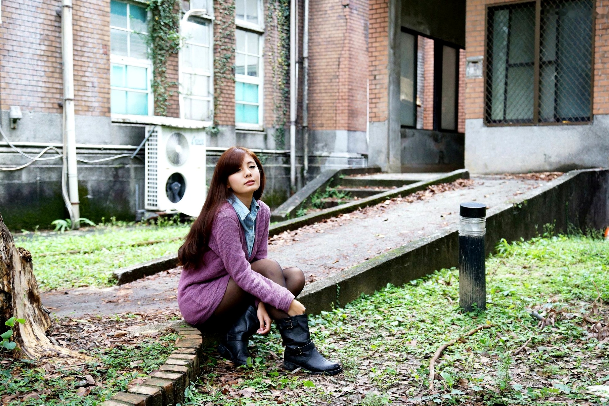 Gallery - 台湾正妹徐玮吟鲔鱼清新外拍写真，草地休闲风格甜美治愈女神合集台湾清新治愈系户外女神 女神私房照_秀色女神 - image 69