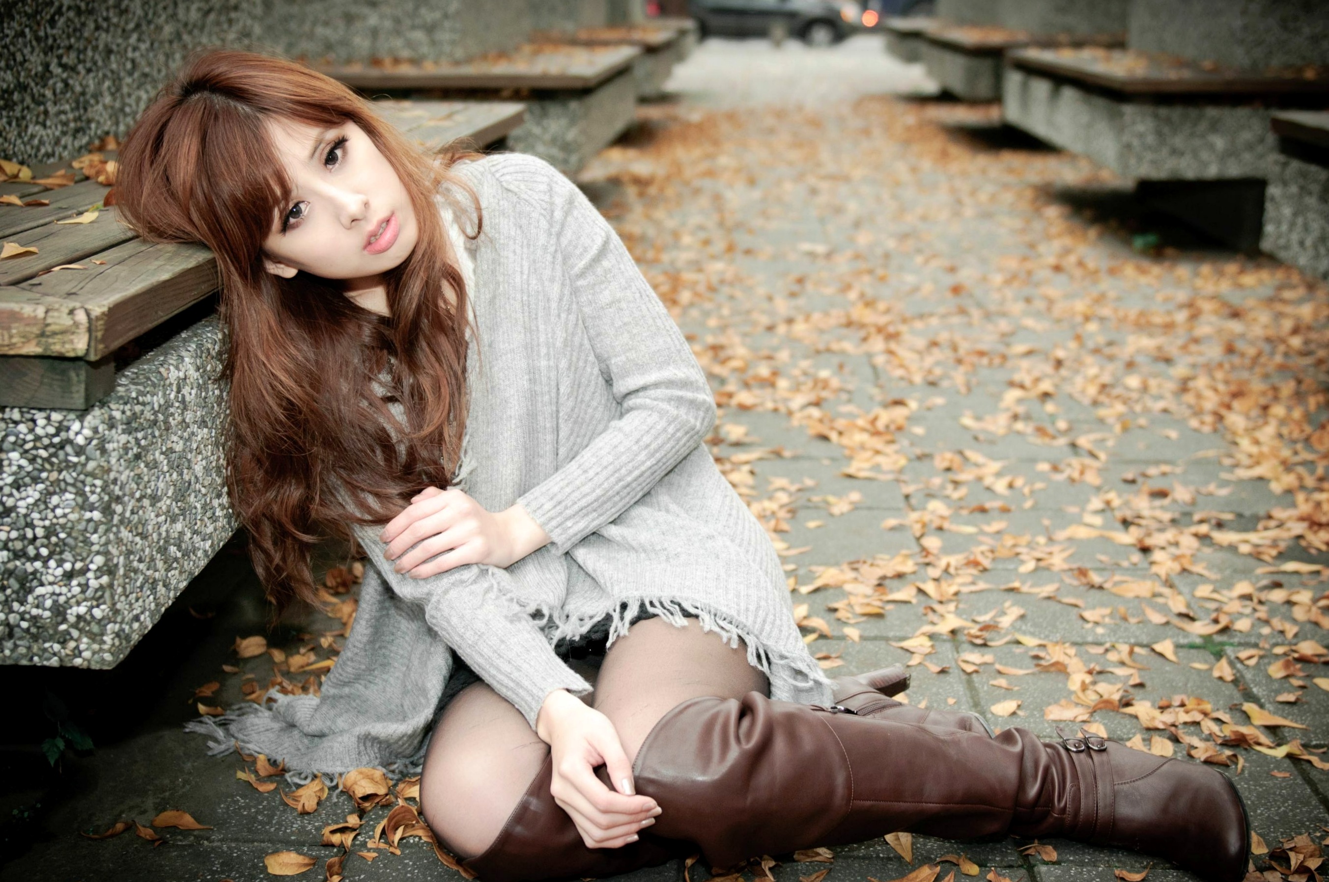 Gallery - 台湾正妹小米Kate su清新户外街拍写真，娇俏可爱女神秀出百变气质穿搭精选图片台湾清新街拍治愈系女神 女神私房照_秀色女神 - image 37