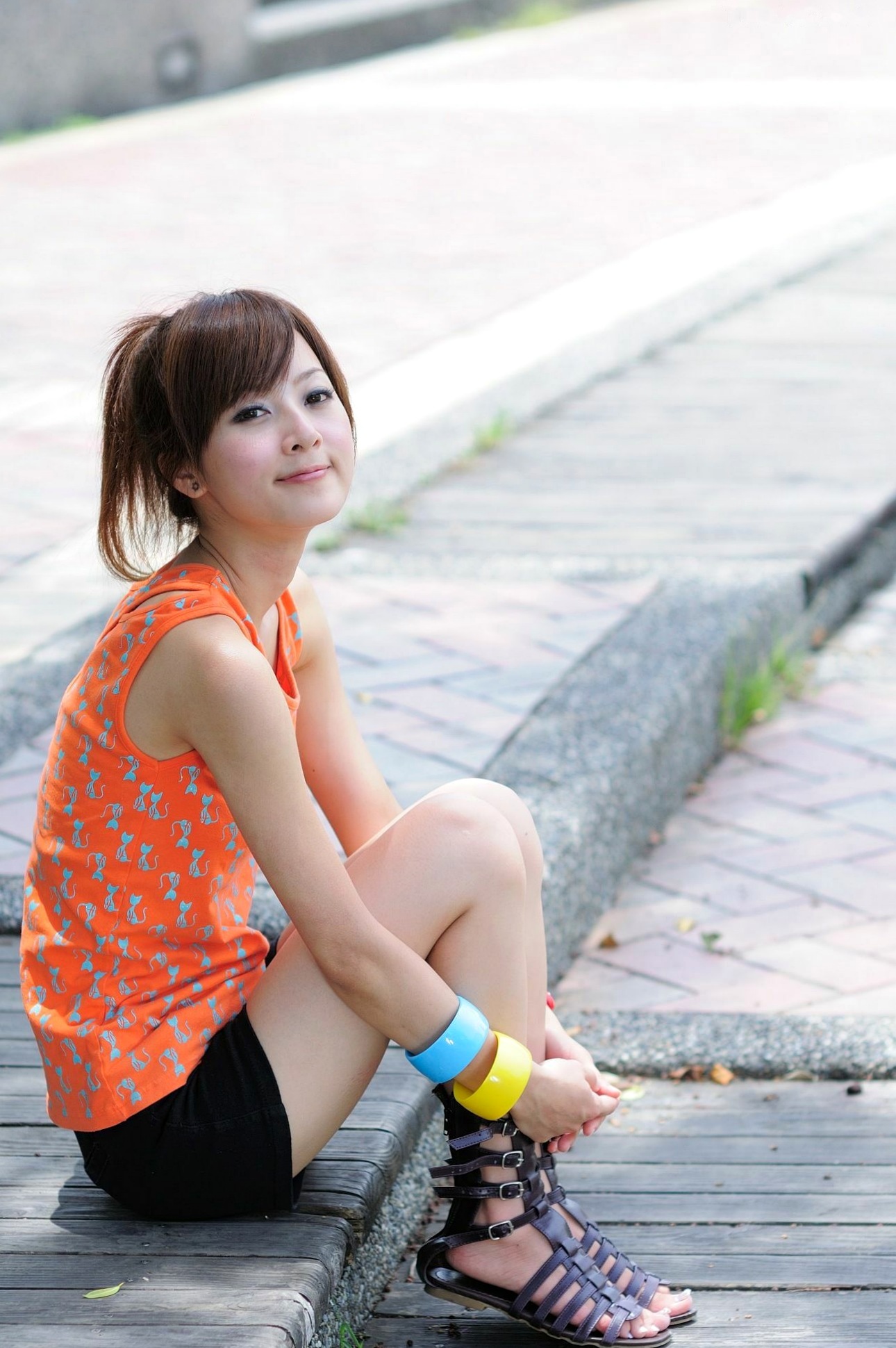 Gallery - 台湾正妹果子Mikako士林官邸清新户外外拍写真，元气少女夏日休闲装扮，纯欲甜美养眼集台湾清新户外清纯养眼 女神私房照_秀色女神 - image 49