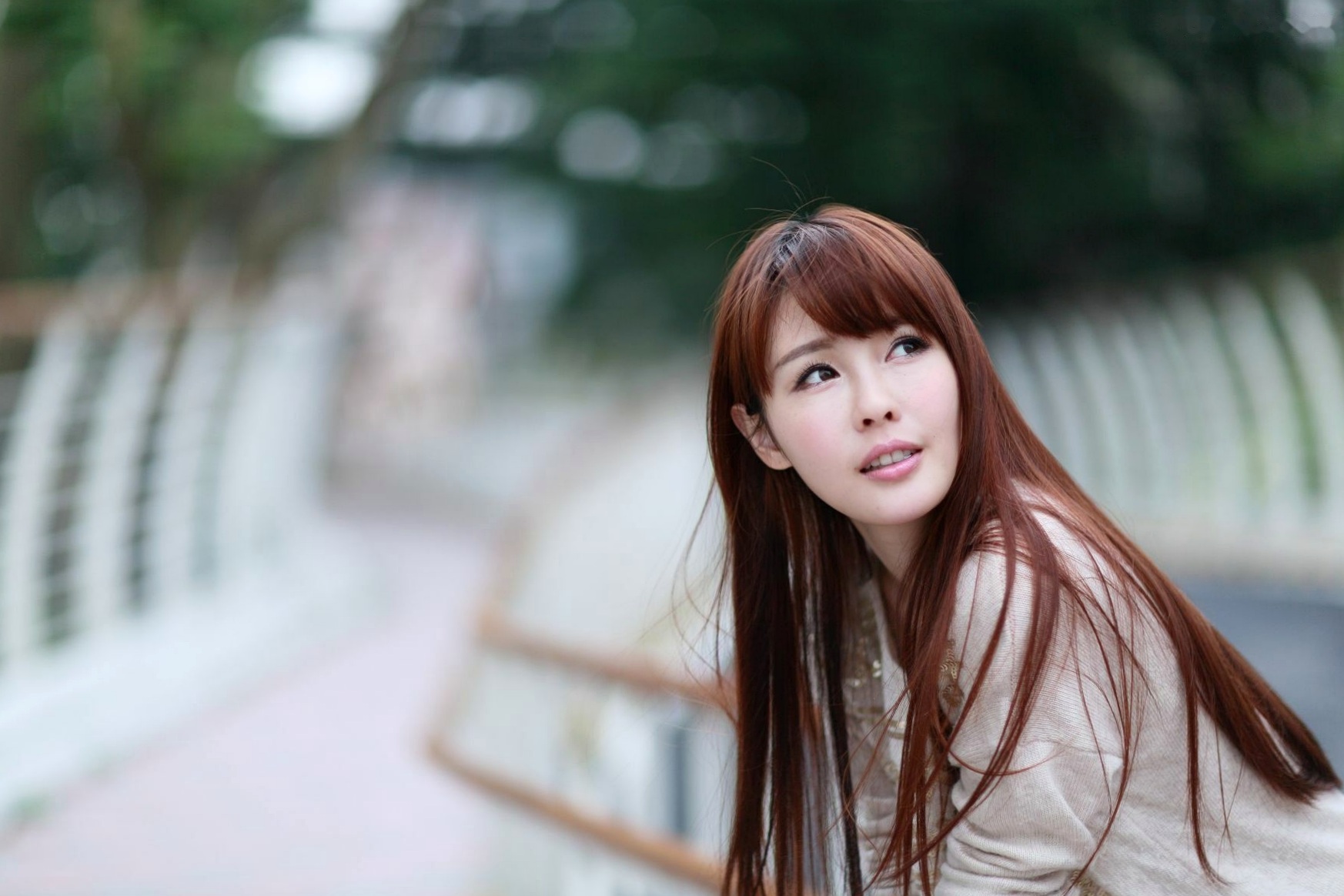 Gallery - 台湾甜美正妹林梵耘户外清新生活照，漫步大桥与林间复古写真合集台湾清新街拍气质 女神私房照_秀色女神 - image 33