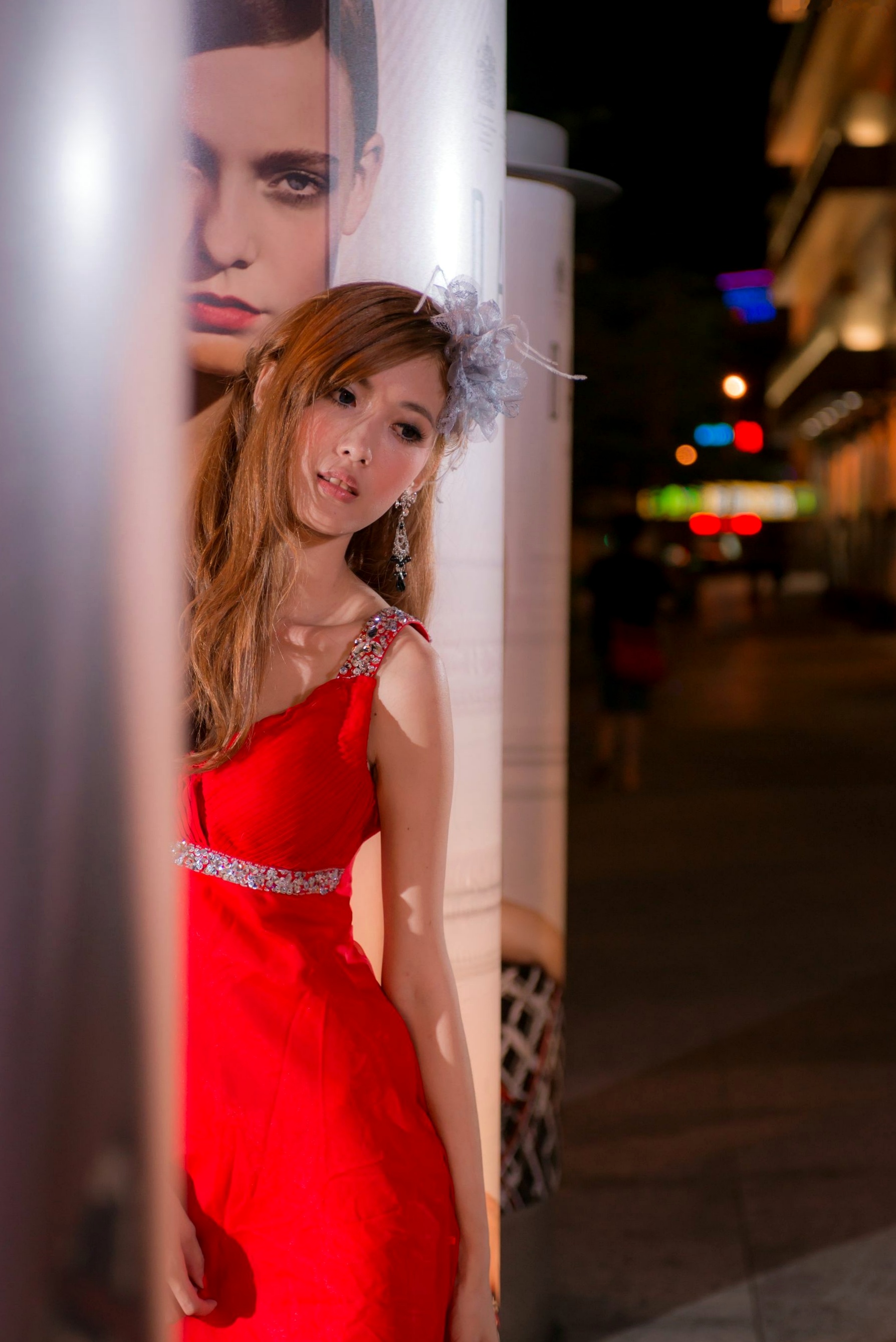 Gallery - 台湾女神金允乔Kila晶晶：浪漫摩天轮夜景婚纱写真清新演绎台湾婚纱清新气质 女神私房照_秀色女神 - image 29