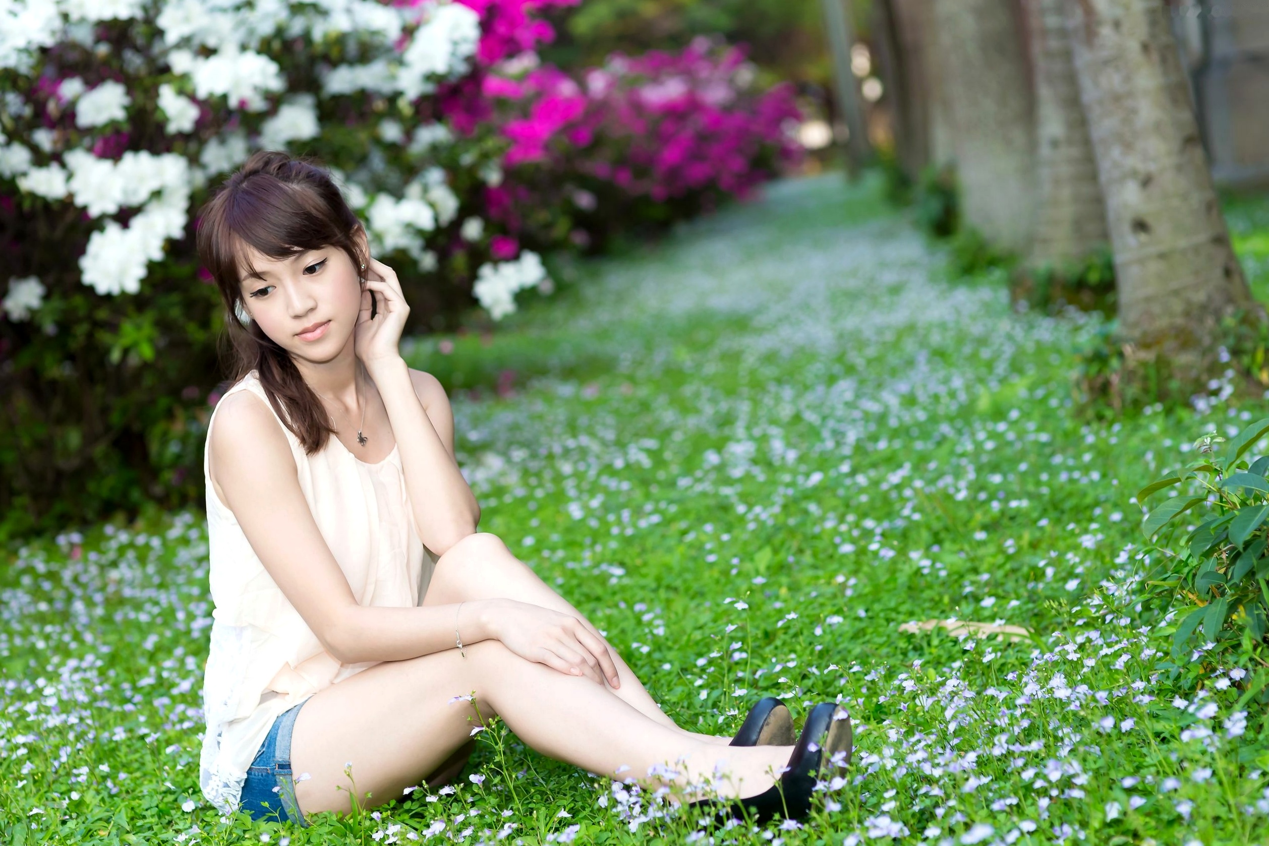 Gallery - 台湾模特 - modelAriel外拍写真：清新校服与简约私房，治愈系甜美女神梦幻展现台湾清纯校服街拍治愈系 女神私房照_秀色女神 - image 8