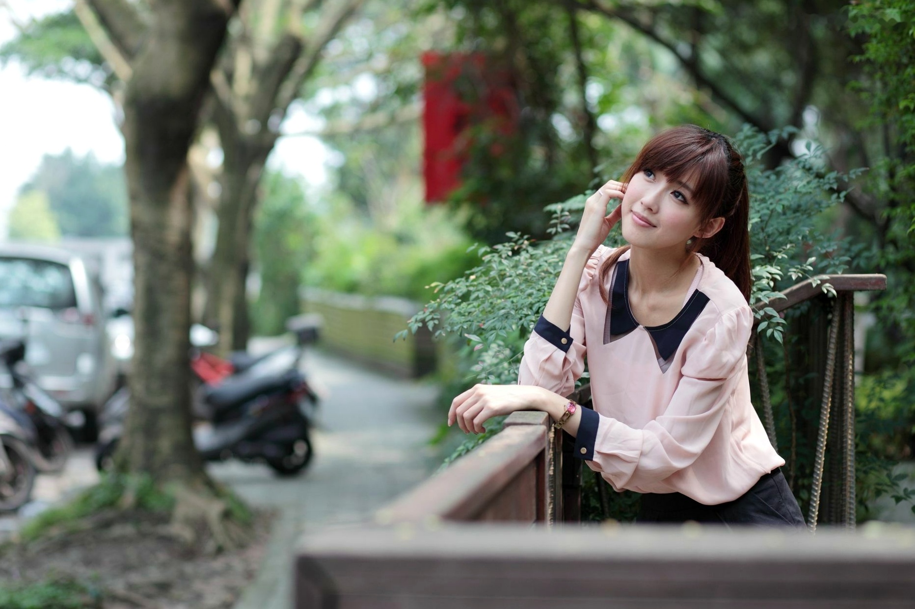 Gallery - 台湾甜美正妹Kila晶晶(金允乔)超短裙清新街拍，户外日常私房写真集街拍台湾美腿清新女神 女神私房照_秀色女神 - image 19