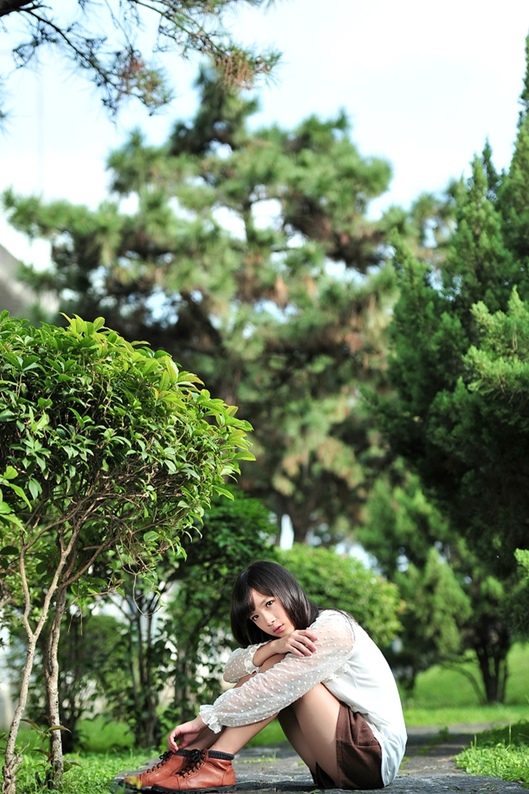 Gallery - 台湾正妹虞成敬（小敬）逸仙公园清新户外写真，头戴耳机甜美可人，治愈系纯净美少女日常街拍台湾清新治愈系户外萝莉 女神私房照_秀色女神 - image 17