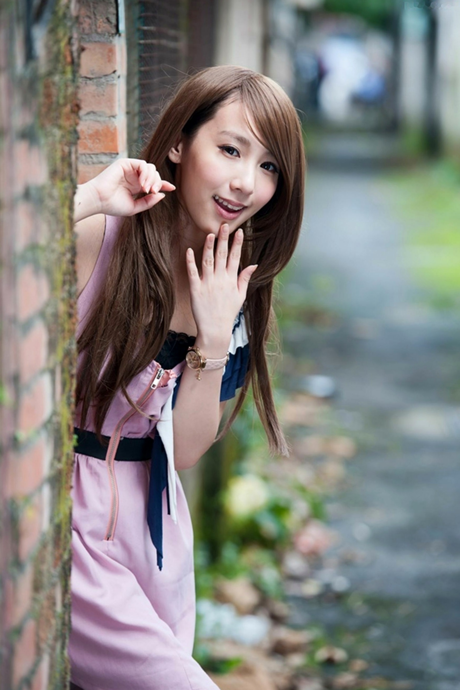 Gallery - 台湾正妹Kimi小步吕思莹《小港老巷街拍》清新甜美街头外拍个人写真集台湾街拍清新治愈系女神气质 女神私房照_秀色女神 - image 14