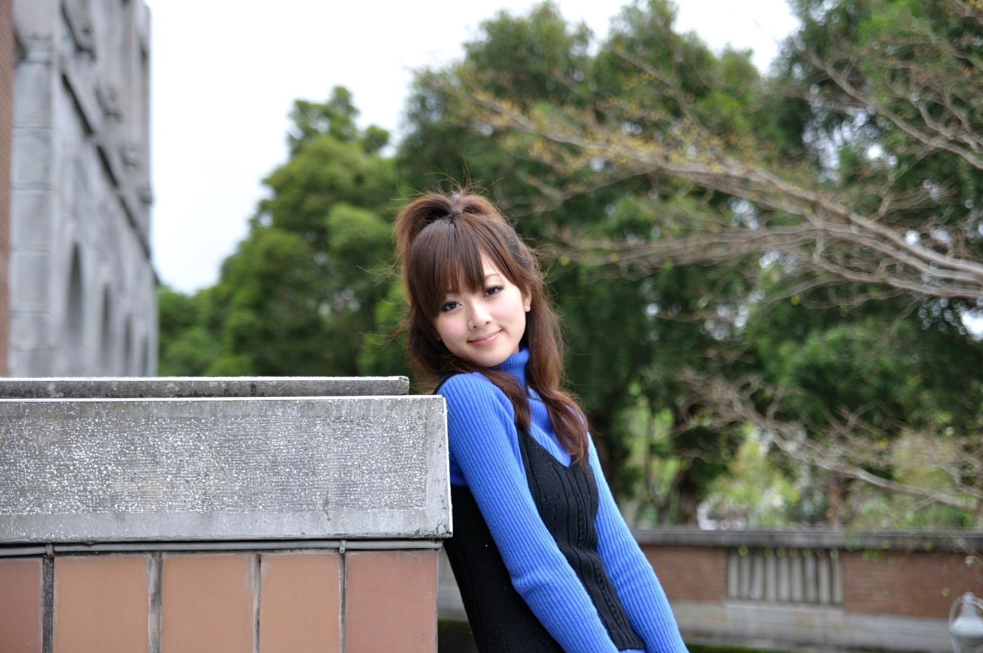 Gallery - 台湾正妹张允霏/果子MM《台大外拍》第5部，校园清新风，碎花裙单车少女高清写真集台湾户外清纯治愈系 女神私房照_秀色女神 - image 49