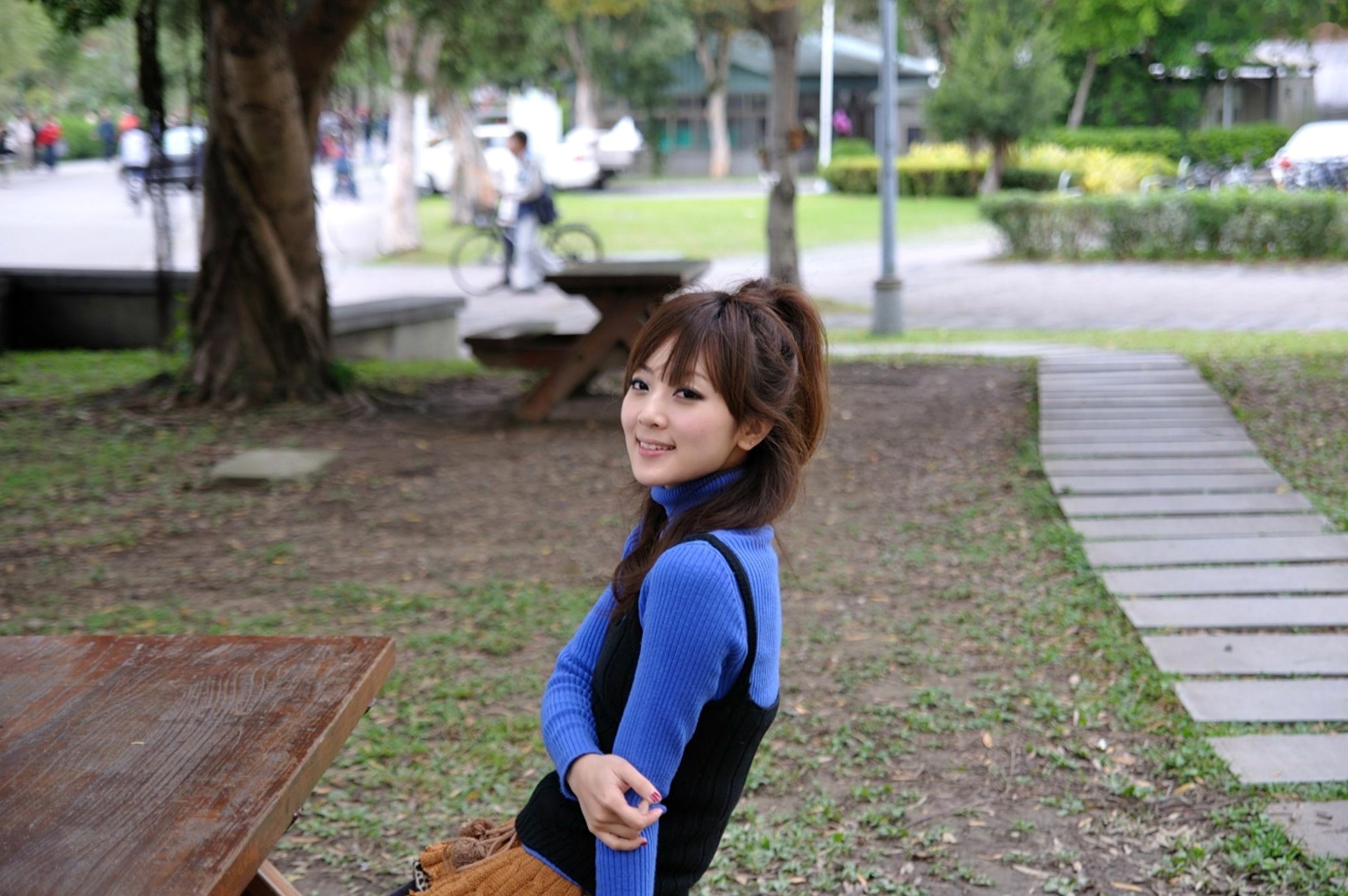 Gallery - 台湾正妹张允霏/果子MM《台大外拍》第5部，校园清新风，碎花裙单车少女高清写真集台湾户外清纯治愈系 女神私房照_秀色女神 - image 62