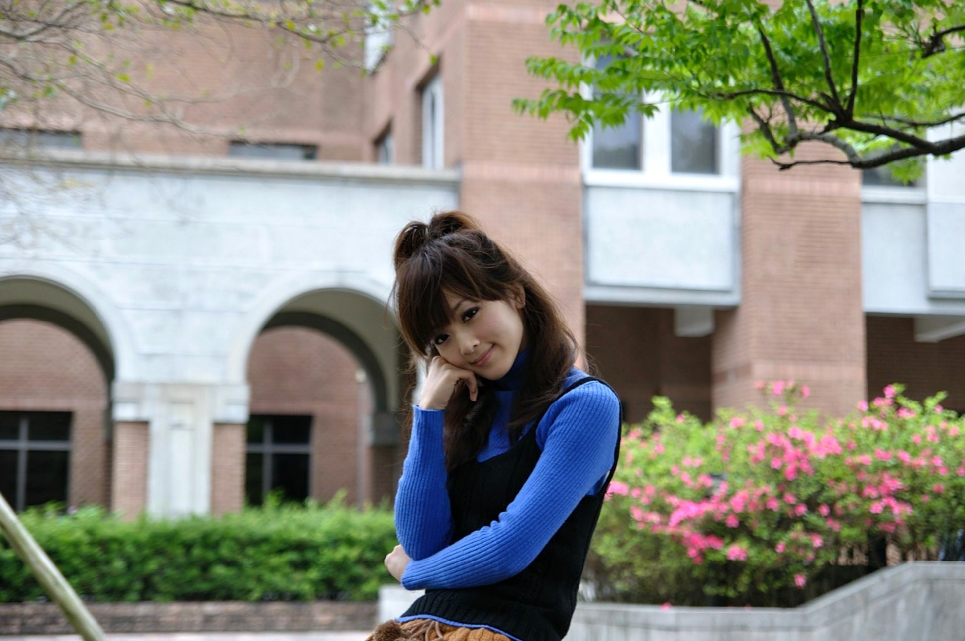 Gallery - 台湾正妹张允霏/果子MM《台大外拍》第5部，校园清新风，碎花裙单车少女高清写真集台湾户外清纯治愈系 女神私房照_秀色女神 - image 63