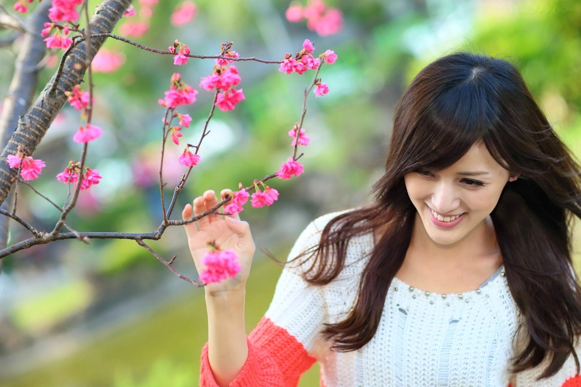 Gallery - 台湾美女钟幸村/梁以辰《双溪公园》清新户外随拍写真，治愈系甜美邻家女孩踏青唯美摄影集清新户外治愈系台湾女神 女神私房照_秀色女神 - image 8