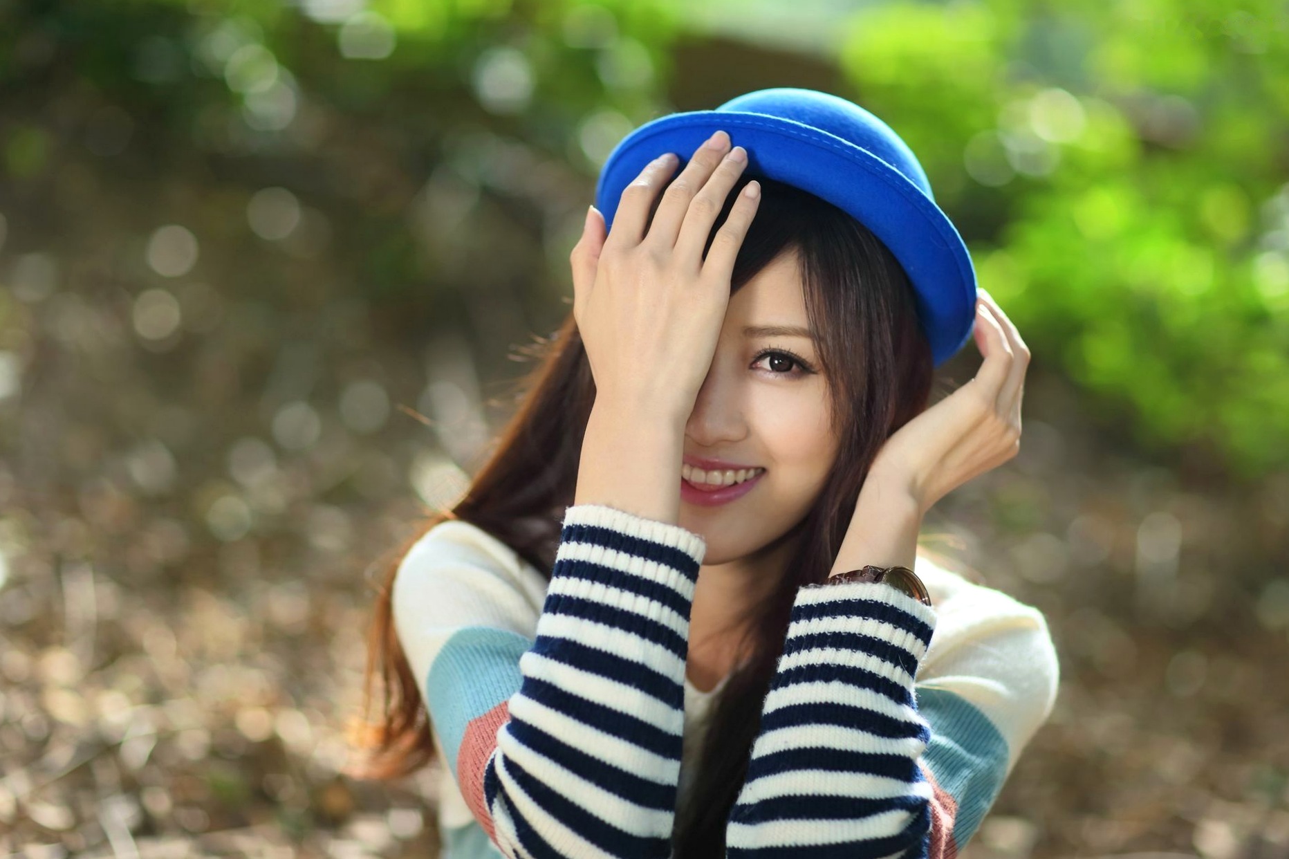 Gallery - 台湾美女钟幸村/梁以辰《双溪公园》清新户外随拍写真，治愈系甜美邻家女孩踏青唯美摄影集清新户外治愈系台湾女神 女神私房照_秀色女神 - image 12