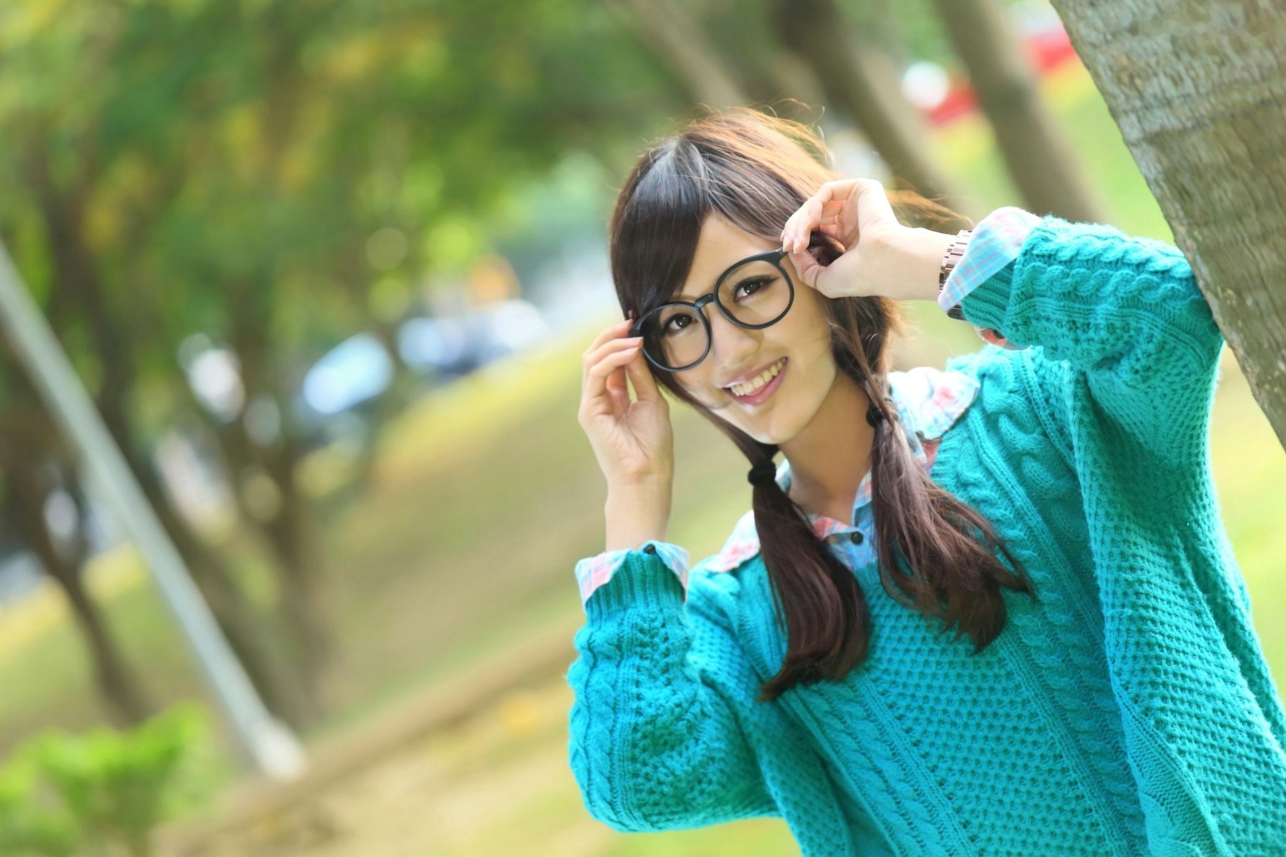 Gallery - 台湾美女钟幸村/梁以辰《双溪公园》清新户外随拍写真，治愈系甜美邻家女孩踏青唯美摄影集清新户外治愈系台湾女神 女神私房照_秀色女神 - image 26