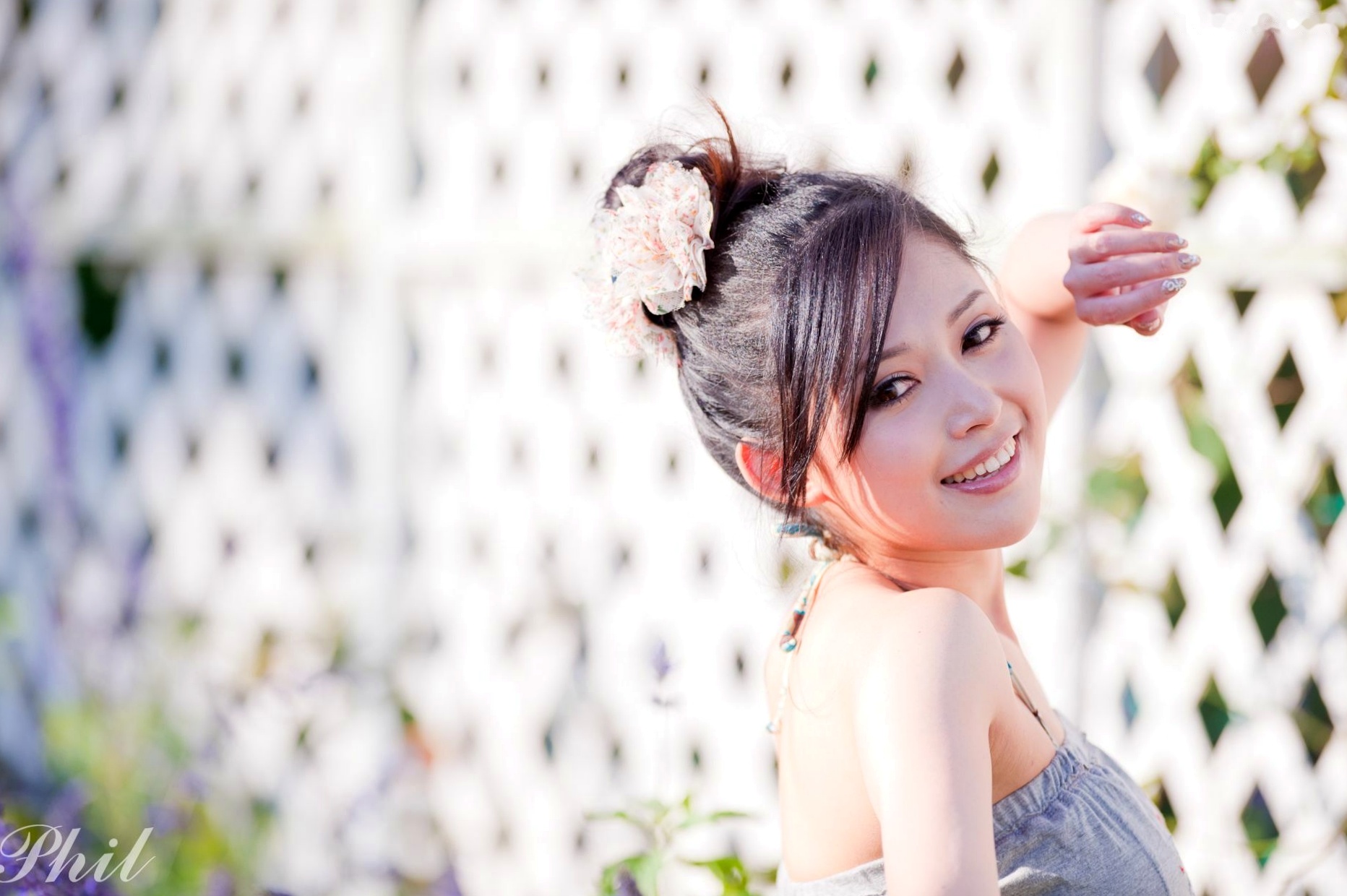 Gallery - 台湾女神Avy杜可薇花园户外清纯外拍，甜美阳光夏日吊带短裤写真集台湾清新户外治愈系女神 女神私房照_秀色女神 - image 88
