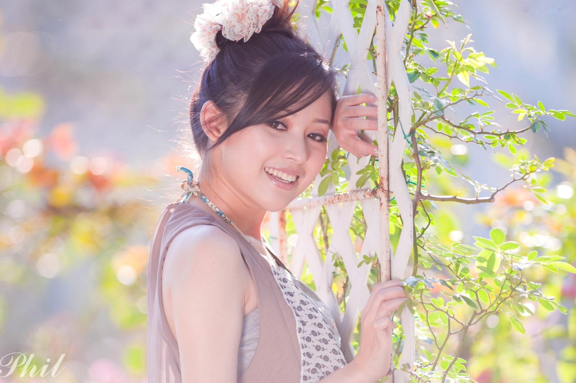 Gallery - 台湾女神Avy杜可薇花园户外清纯外拍，甜美阳光夏日吊带短裤写真集台湾清新户外治愈系女神 女神私房照_秀色女神 - image 103