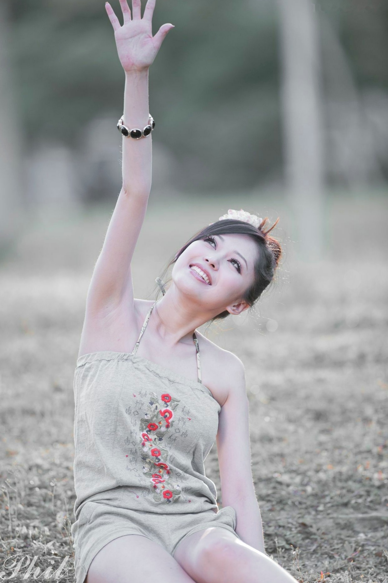 Gallery - 台湾女神Avy杜可薇花园户外清纯外拍，甜美阳光夏日吊带短裤写真集台湾清新户外治愈系女神 女神私房照_秀色女神 - image 150
