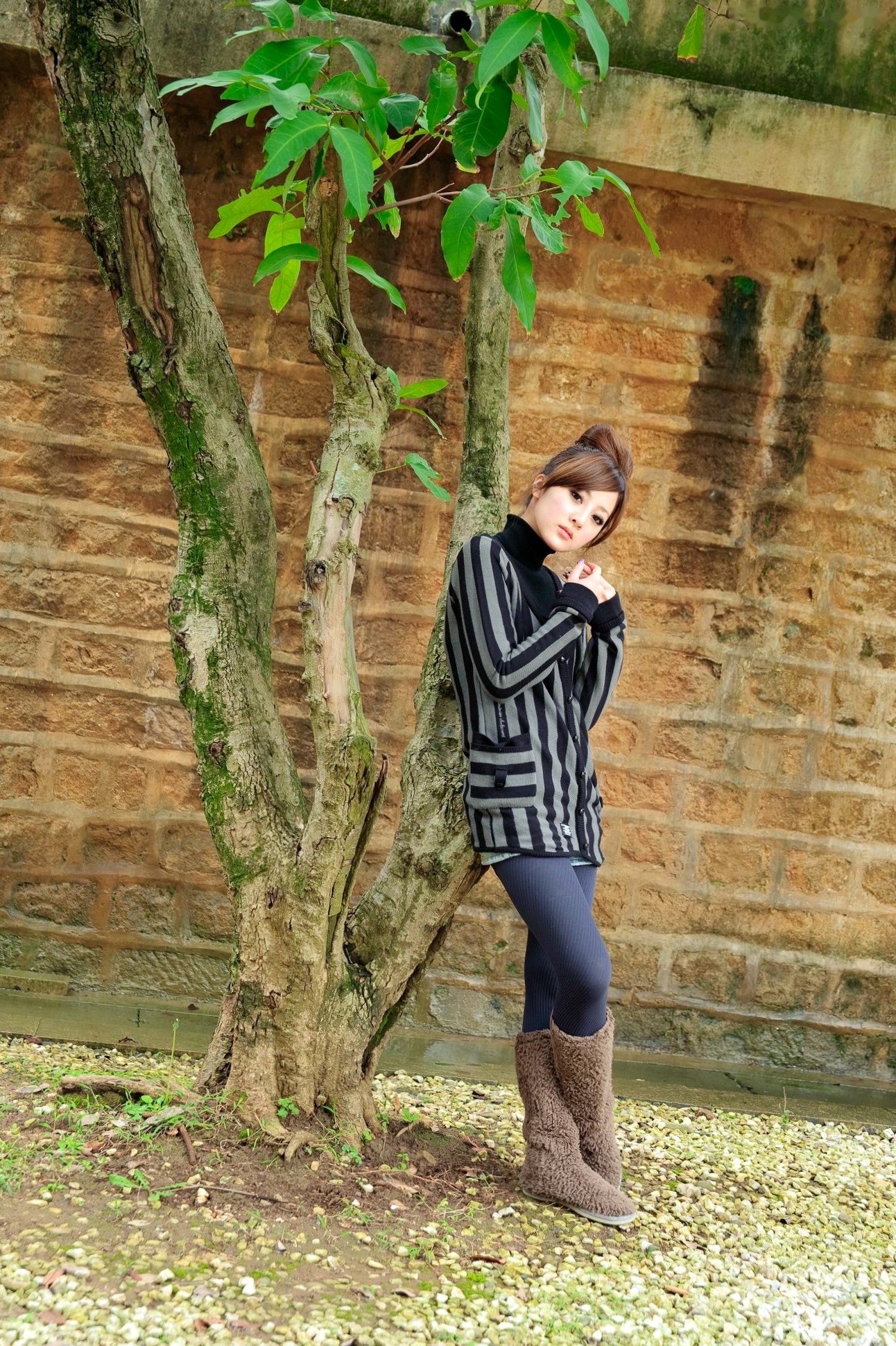 Gallery - 台湾正妹果子Mikako淡水外拍写真，清新甜美冬季穿搭尽显治愈系少女质感台湾户外清新治愈系街拍 女神私房照_秀色女神 - image 48