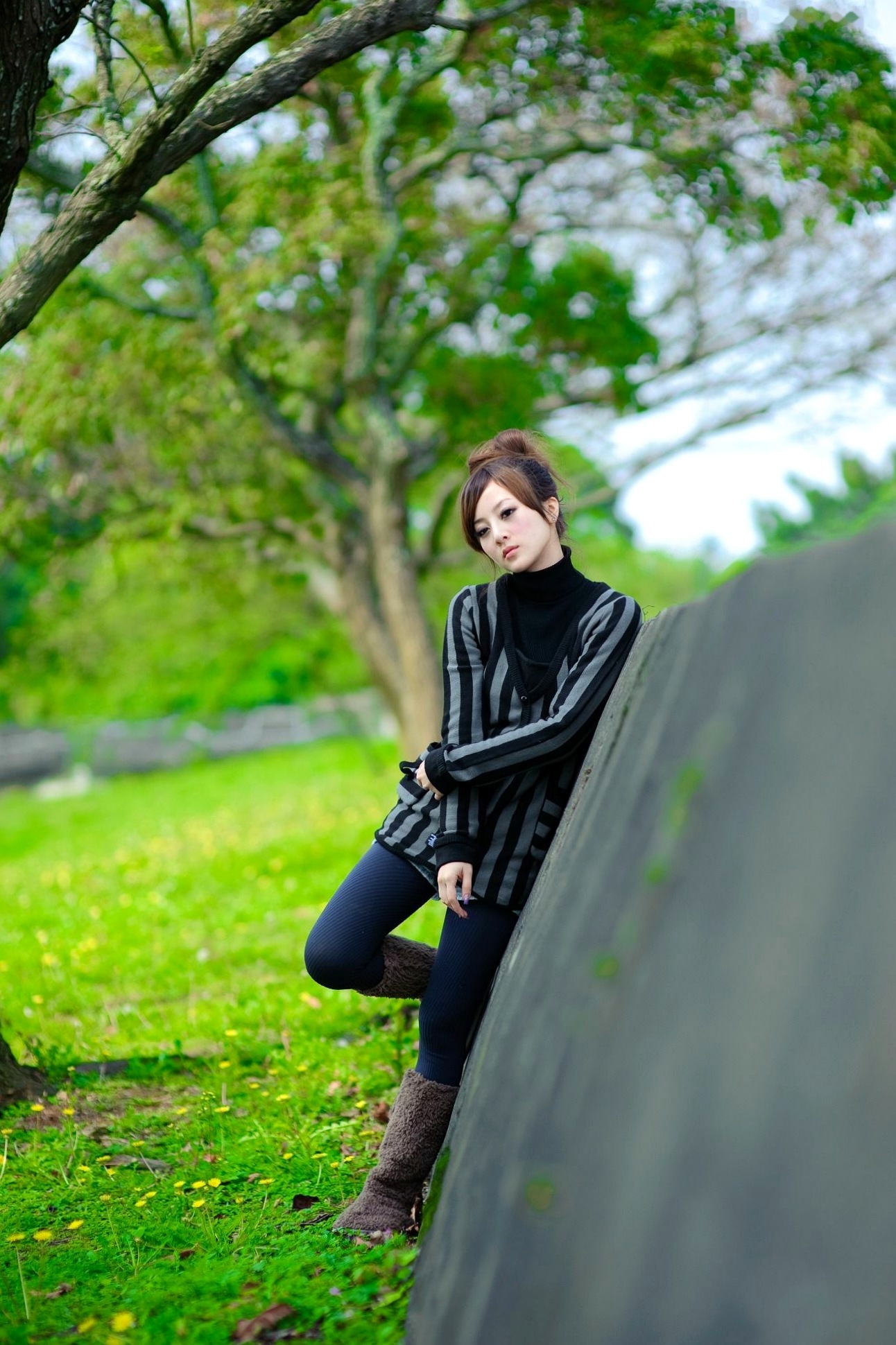 Gallery - 台湾正妹果子Mikako淡水外拍写真，清新甜美冬季穿搭尽显治愈系少女质感台湾户外清新治愈系街拍 女神私房照_秀色女神 - image 59