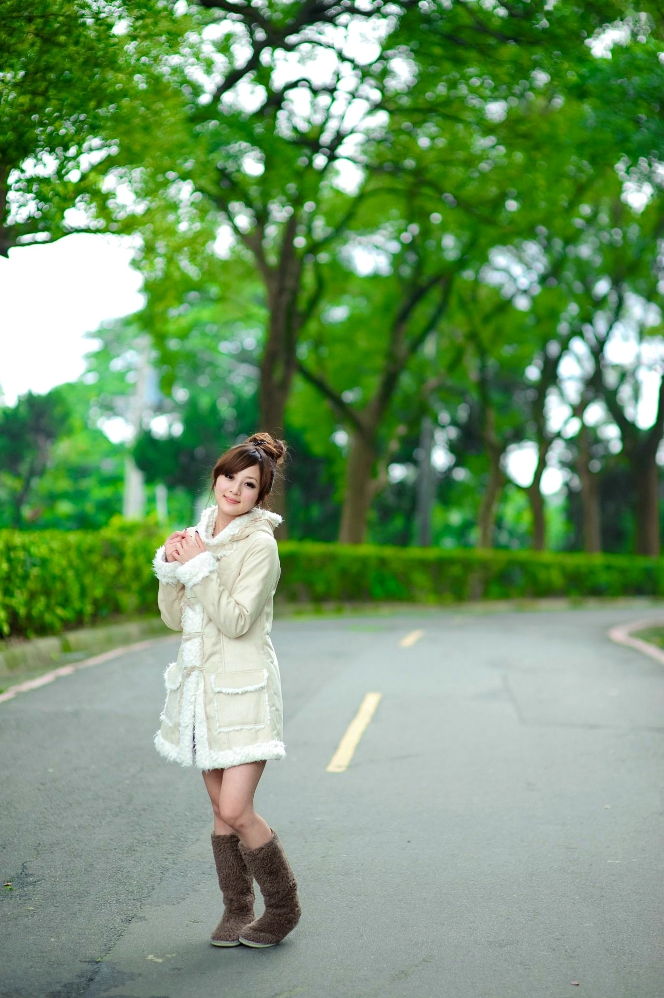 Gallery - 台湾正妹果子Mikako淡水外拍写真，清新甜美冬季穿搭尽显治愈系少女质感台湾户外清新治愈系街拍 女神私房照_秀色女神 - image 78