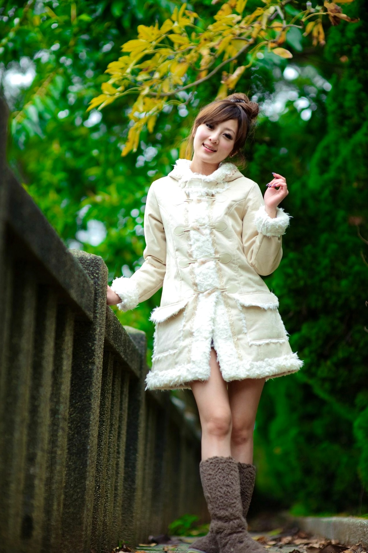 Gallery - 台湾正妹果子Mikako淡水外拍写真，清新甜美冬季穿搭尽显治愈系少女质感台湾户外清新治愈系街拍 女神私房照_秀色女神 - image 84