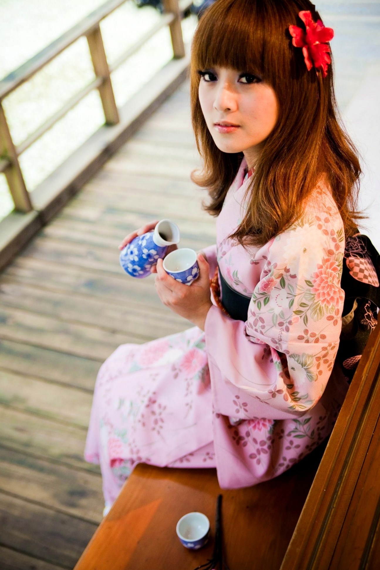Gallery - 台湾正妹果子、小品、兔兔(品果兔)《宜蘭和服遊拍》户外古风写真，清纯美少女角色扮演英气十足台湾和服清新户外角色扮演 女神私房照_秀色女神 - image 7