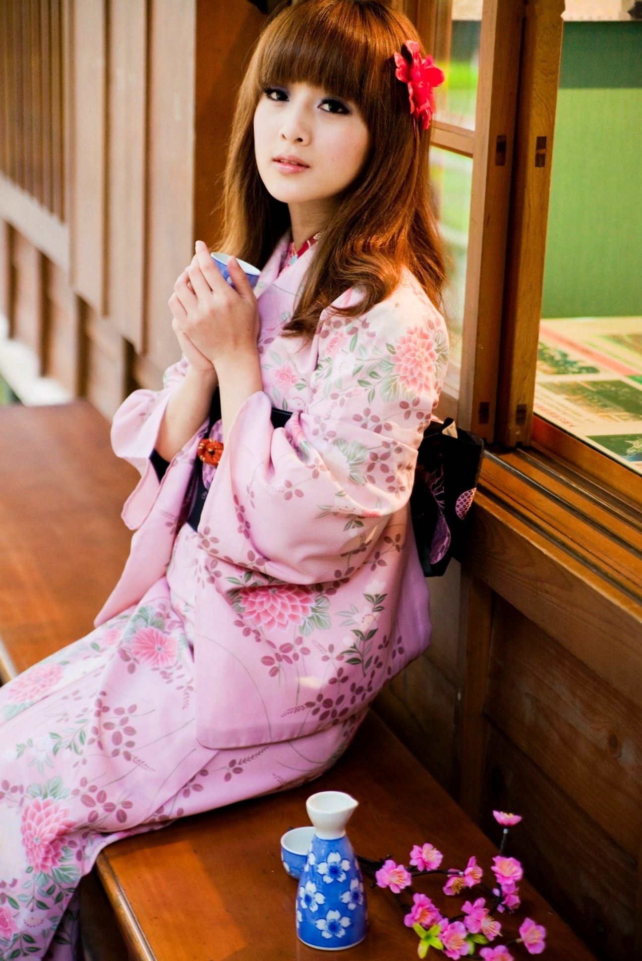 Gallery - 台湾正妹果子、小品、兔兔(品果兔)《宜蘭和服遊拍》户外古风写真，清纯美少女角色扮演英气十足台湾和服清新户外角色扮演 女神私房照_秀色女神 - image 8