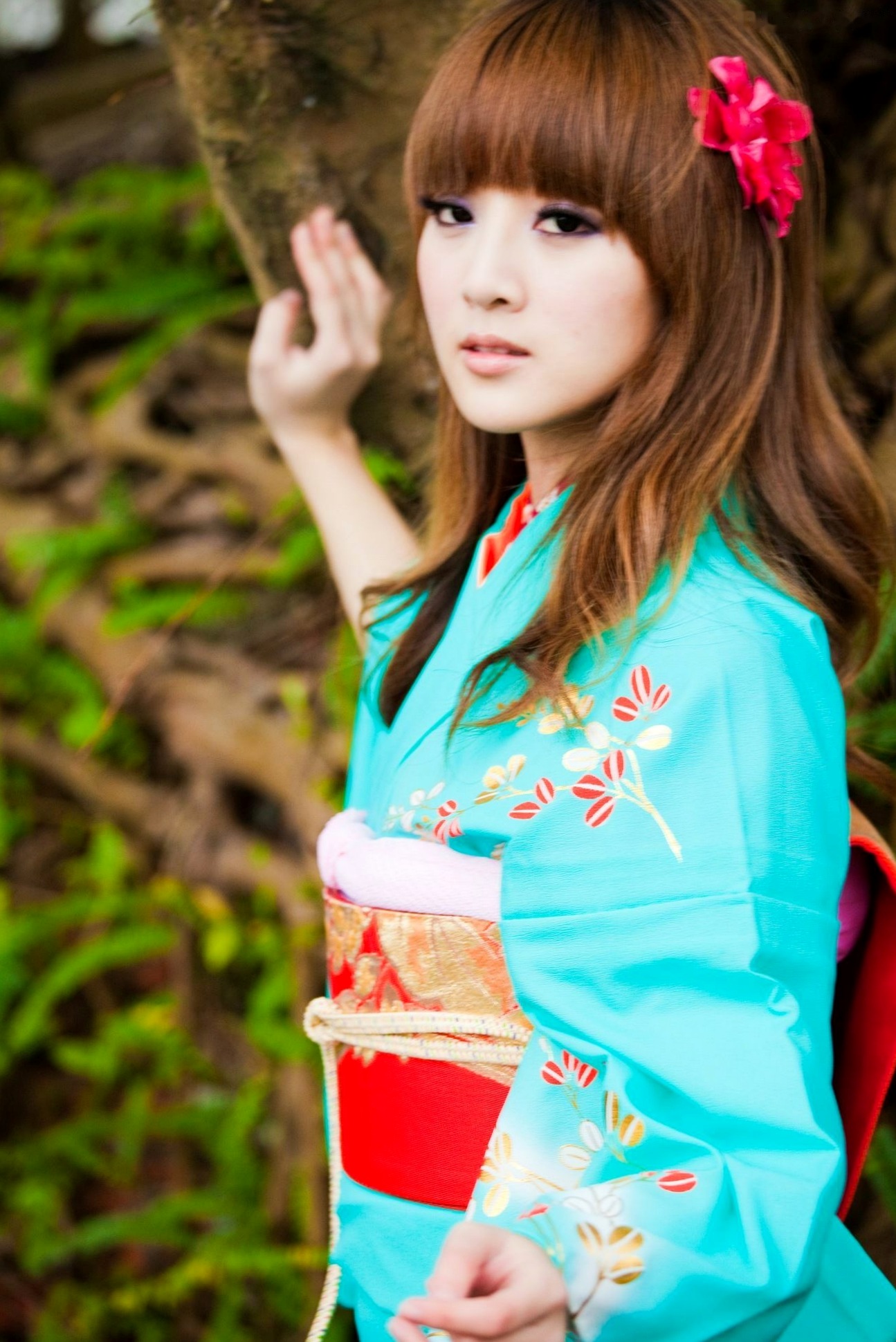 Gallery - 台湾正妹果子、小品、兔兔(品果兔)《宜蘭和服遊拍》户外古风写真，清纯美少女角色扮演英气十足台湾和服清新户外角色扮演 女神私房照_秀色女神 - image 18