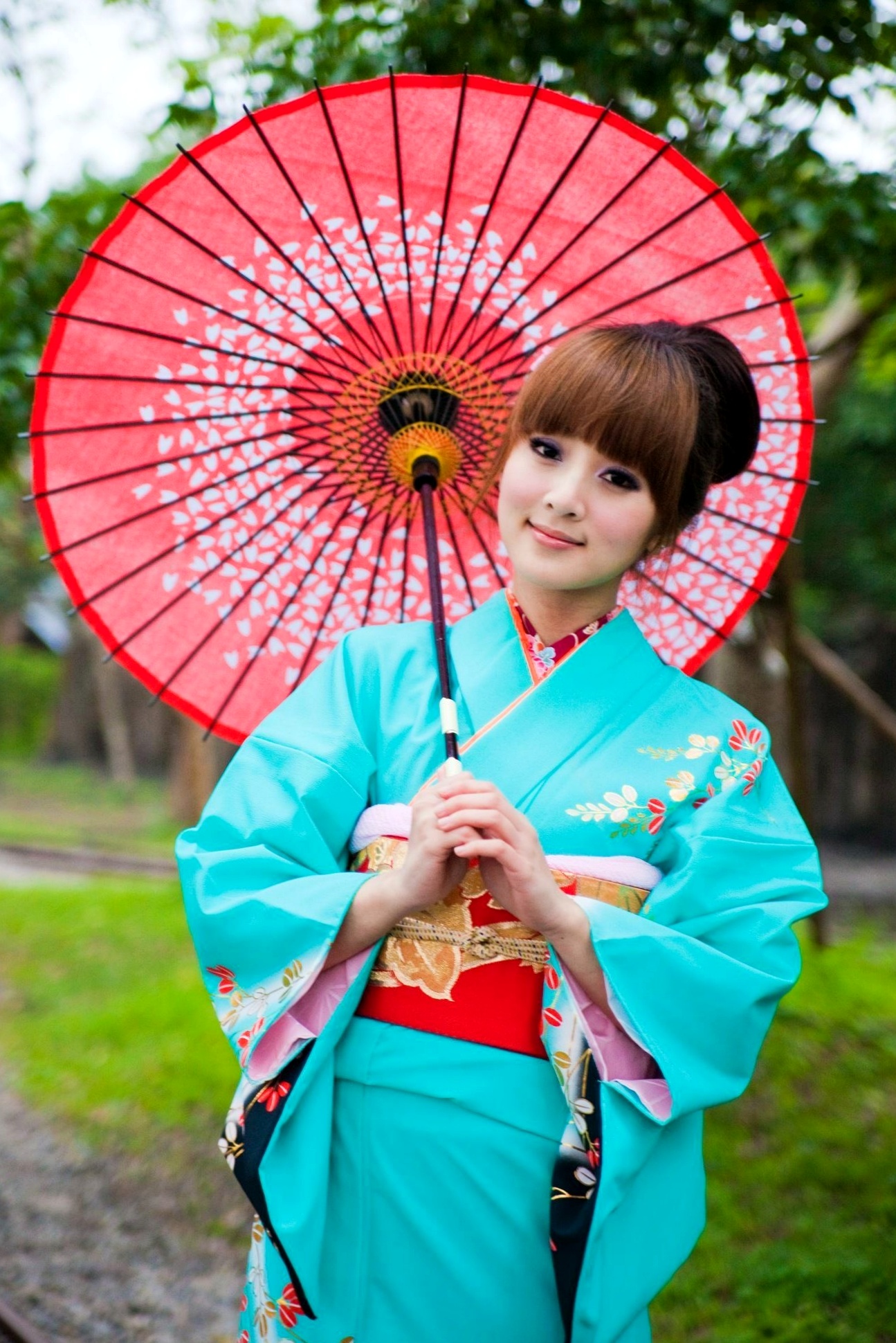 Gallery - 台湾正妹果子、小品、兔兔(品果兔)《宜蘭和服遊拍》户外古风写真，清纯美少女角色扮演英气十足台湾和服清新户外角色扮演 女神私房照_秀色女神 - image 38