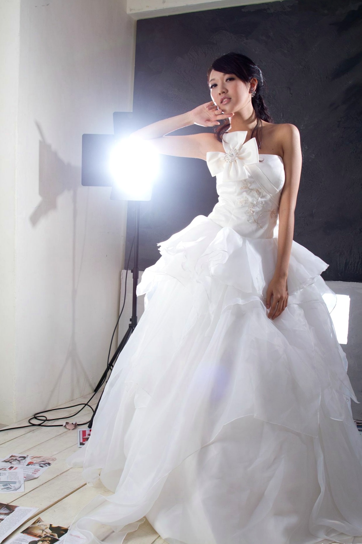 Gallery - 台湾正妹模特 - model陈玮廷Jill纯白婚纱写真，精致礼服尽显古典浪漫优雅气质台湾婚纱气质优雅 女神私房照_秀色女神 - image 15