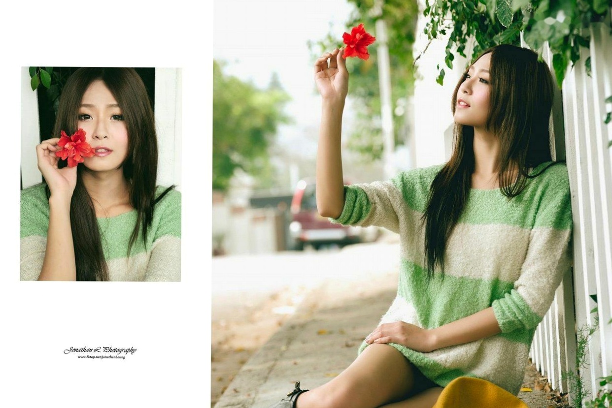 Gallery - 台湾正妹Winnie小雪与晶晶（金允乔）港澳清新街拍写真，百变造型演绎都市时尚潮流台湾街拍清新治愈系气质 女神私房照_秀色女神 - image 48