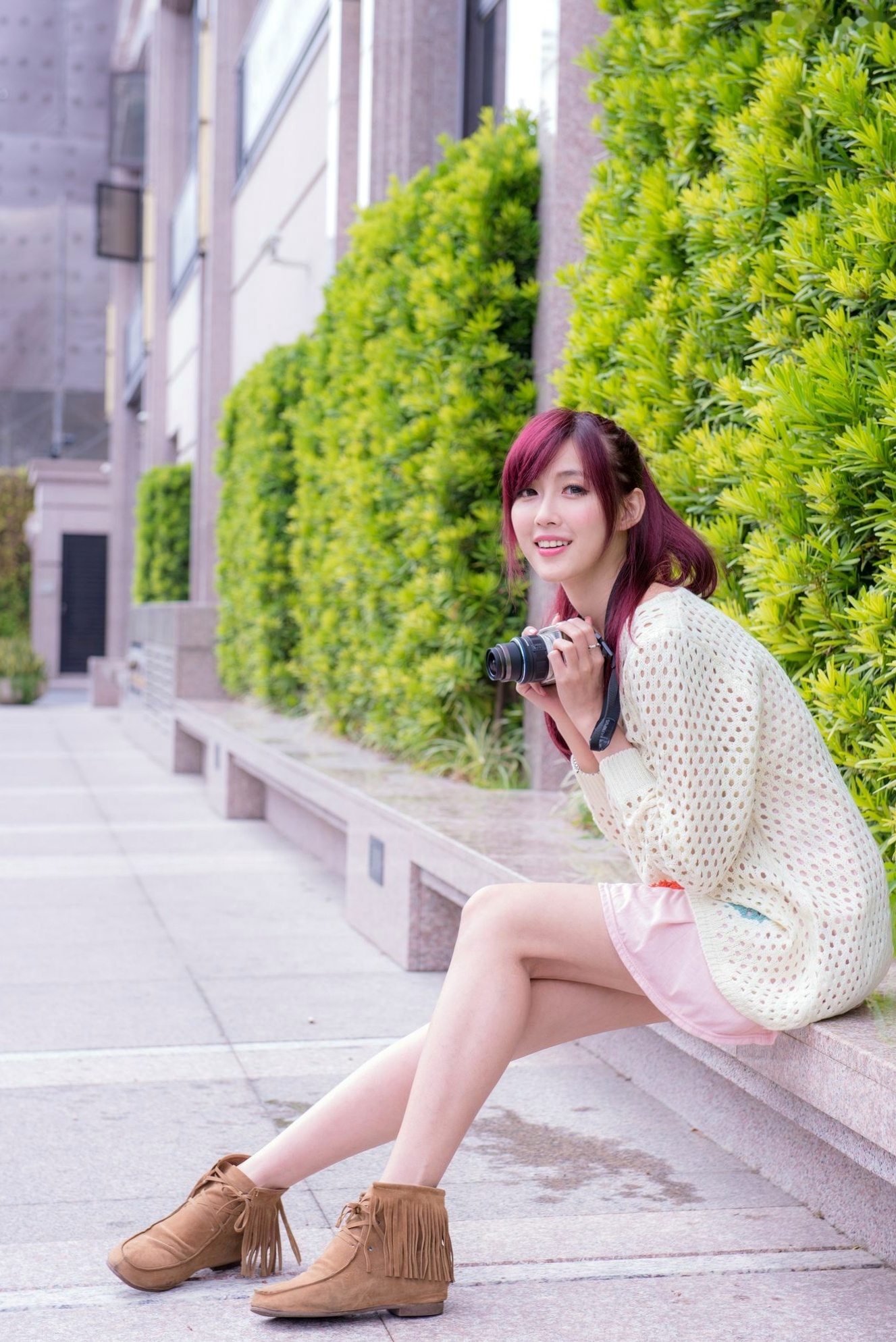 Gallery - 台湾正妹_台湾气质女神Kila晶晶/金允乔《美女摄影师》清新治愈系户外私房写真，少女感十足的旅拍漫时光台湾气质清新治愈系户外 女神私房照_秀色女神 - image 1