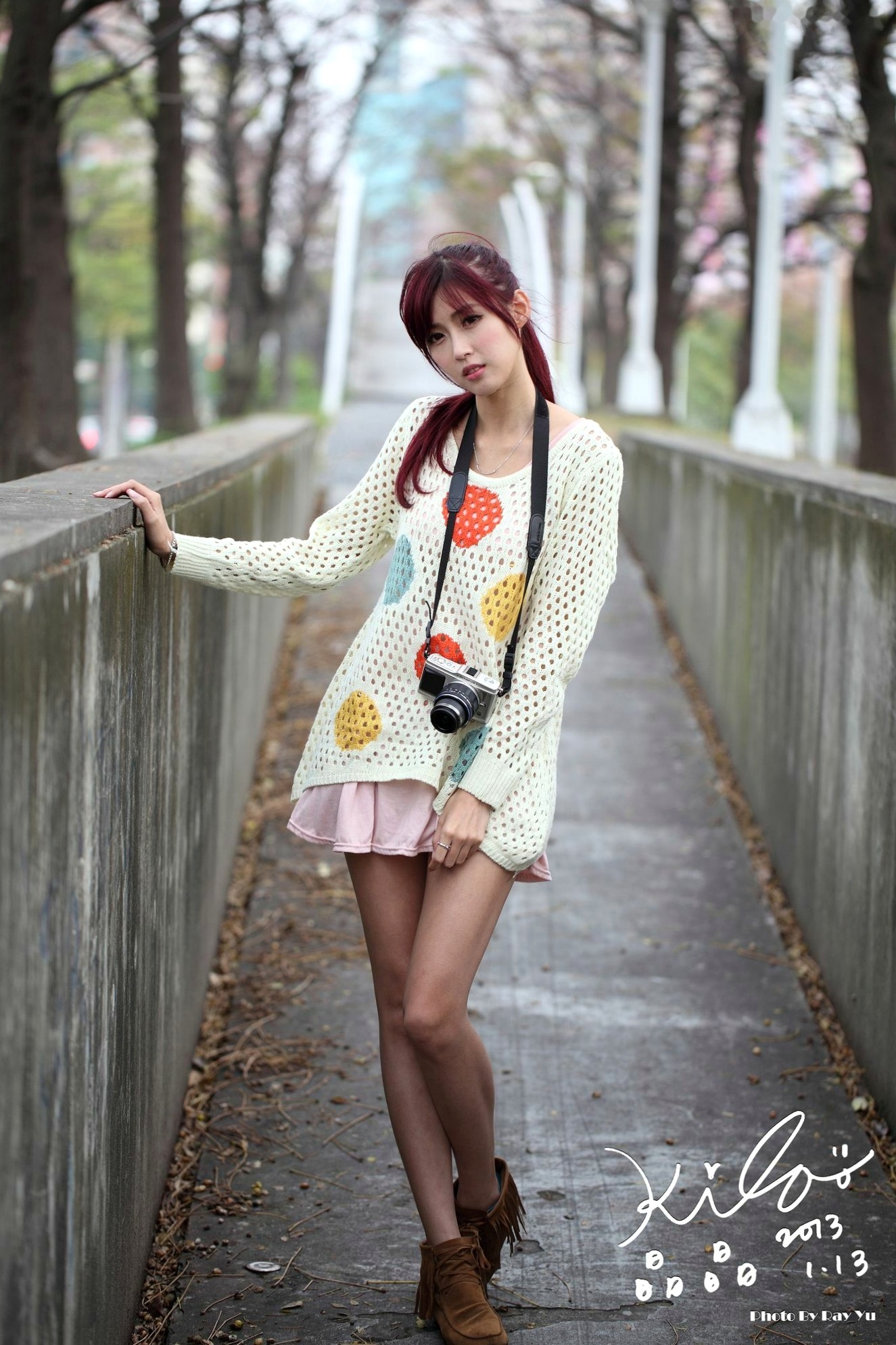 Gallery - 台湾正妹_台湾气质女神Kila晶晶/金允乔《美女摄影师》清新治愈系户外私房写真，少女感十足的旅拍漫时光台湾气质清新治愈系户外 女神私房照_秀色女神 - image 3