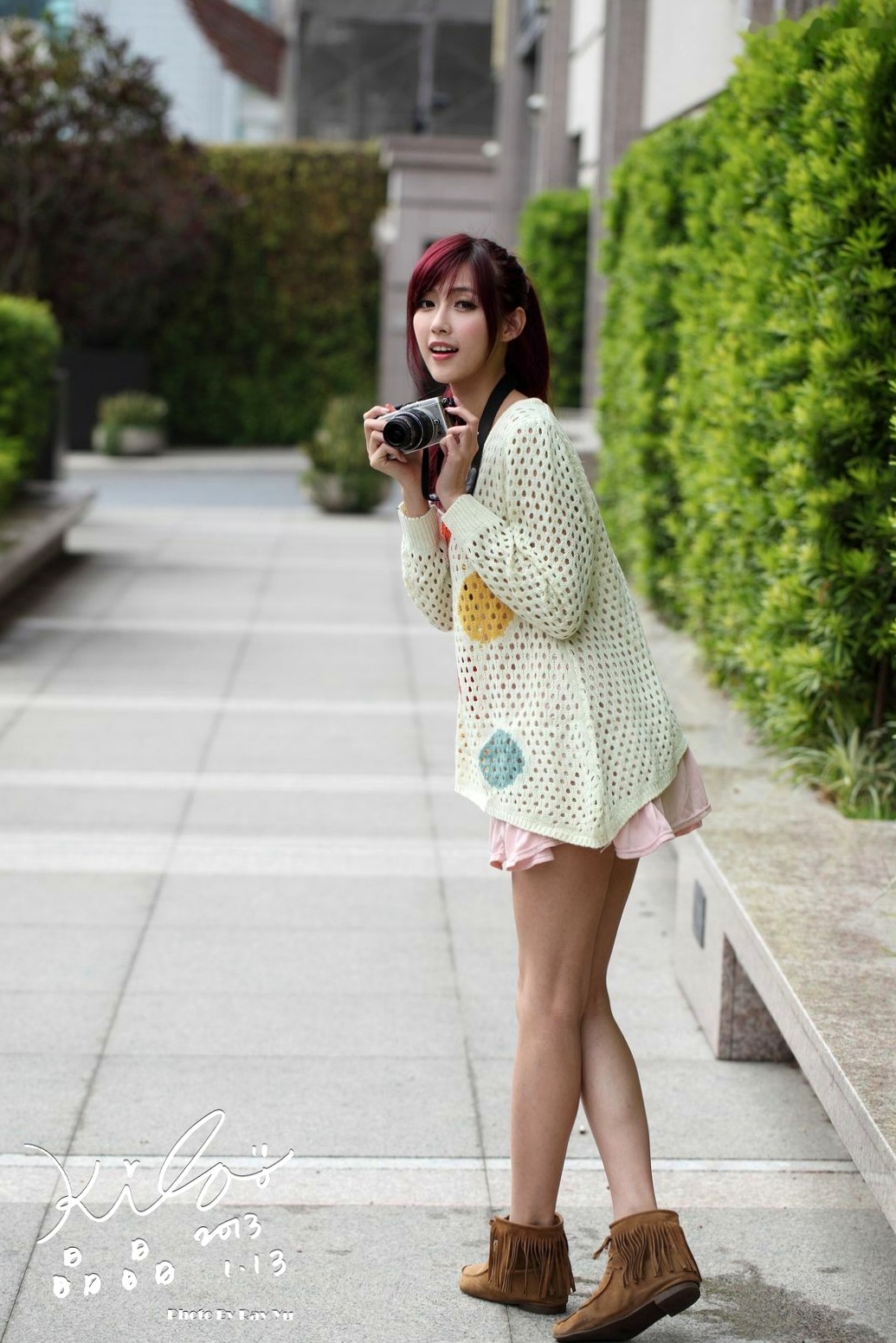 Gallery - 台湾正妹_台湾气质女神Kila晶晶/金允乔《美女摄影师》清新治愈系户外私房写真，少女感十足的旅拍漫时光台湾气质清新治愈系户外 女神私房照_秀色女神 - image 20