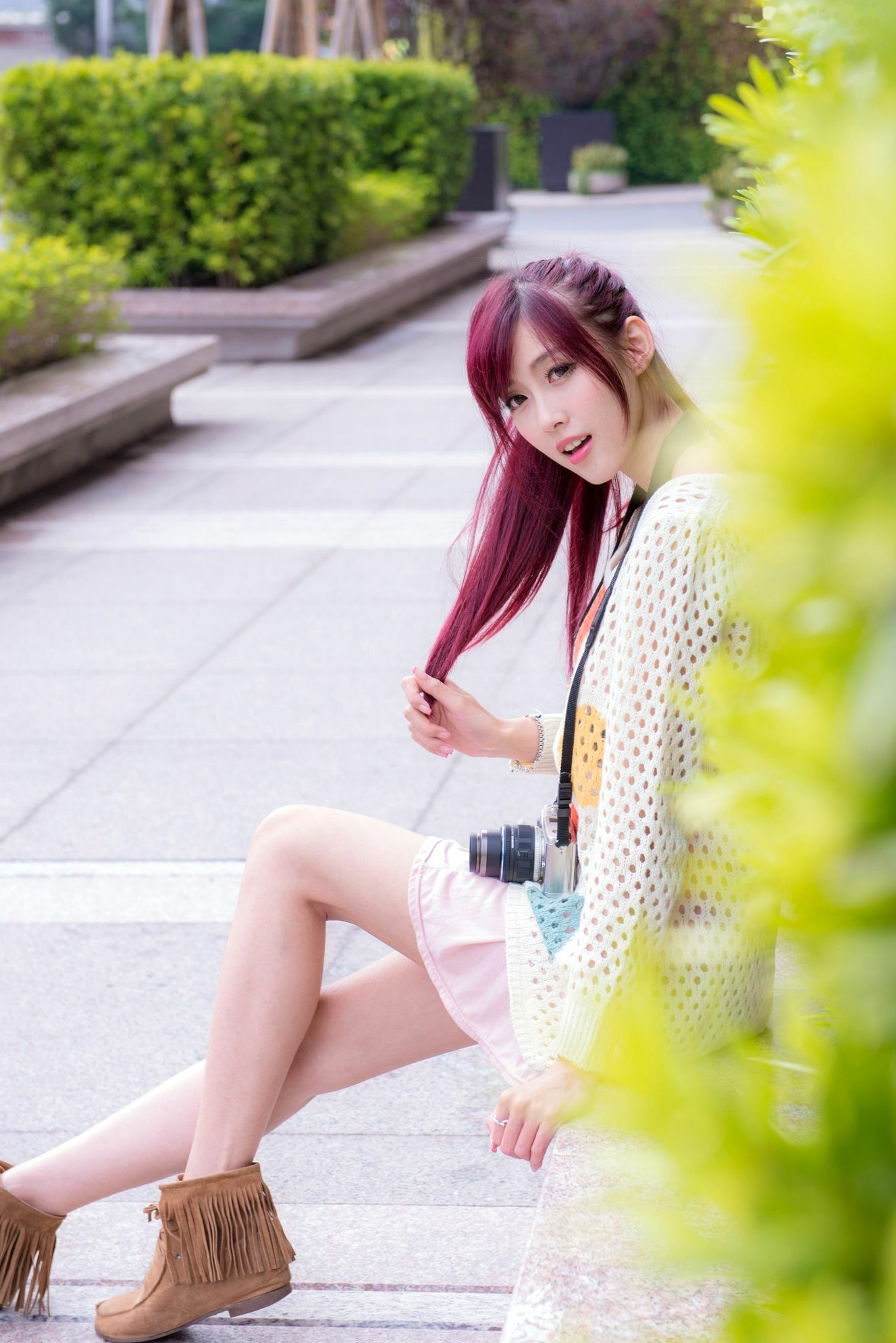 Gallery - 台湾正妹_台湾气质女神Kila晶晶/金允乔《美女摄影师》清新治愈系户外私房写真，少女感十足的旅拍漫时光台湾气质清新治愈系户外 女神私房照_秀色女神 - image 114