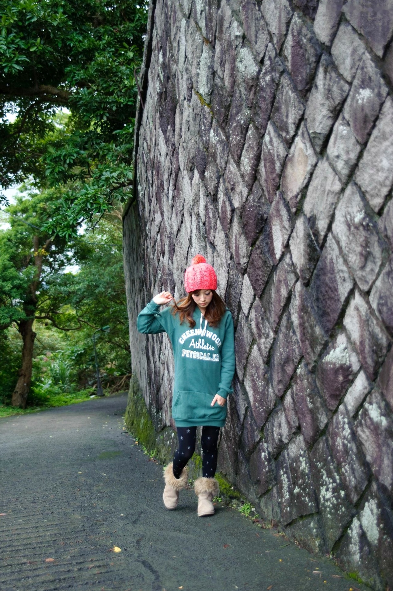 Gallery - 台湾正妹果子MM张凯洁《法国农庄外拍》高清写真，甜美清新日系少女，温暖秋日围巾穿搭私房照台湾清新气质治愈系街拍 女神私房照_秀色女神 - image 11