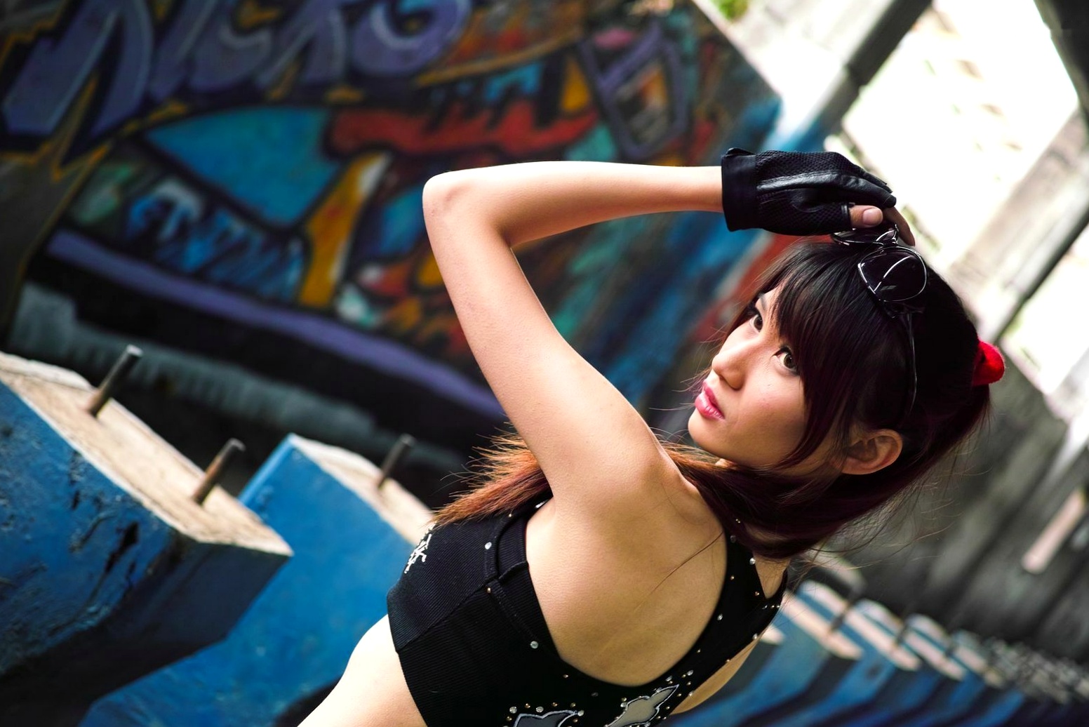 Gallery - 台湾正妹蔡译心Candice《南港废墟外拍》：野性战术风写真，冷艳长腿尽显飒爽魅力台湾户外美腿冷艳角色扮演 女神私房照_秀色女神 - image 10