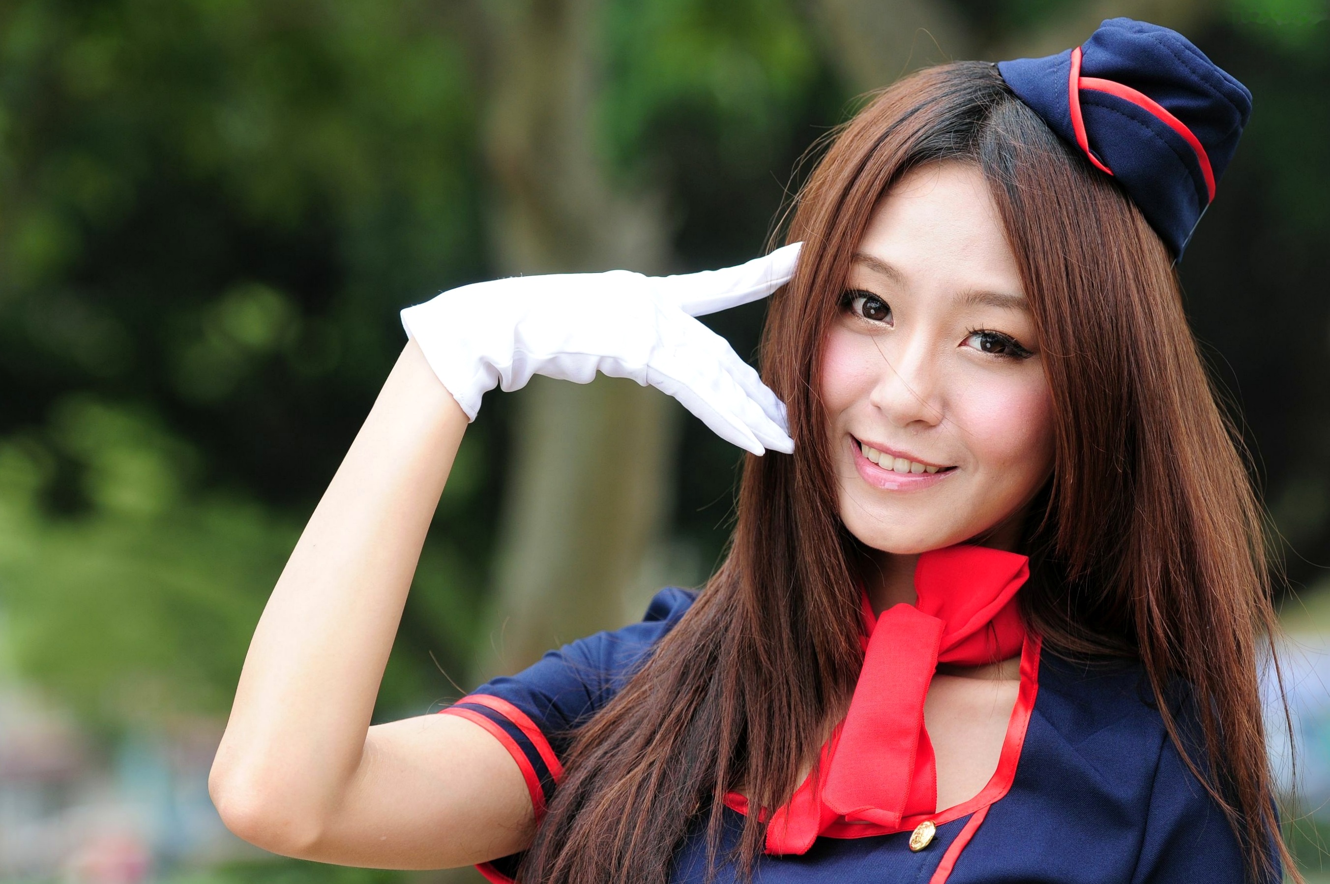 Gallery - 台湾正妹Winnie庄咏惠清新户外写真，邻家气质与甜美空姐制服诱惑台湾户外空姐制服清新 女神私房照_秀色女神 - image 2