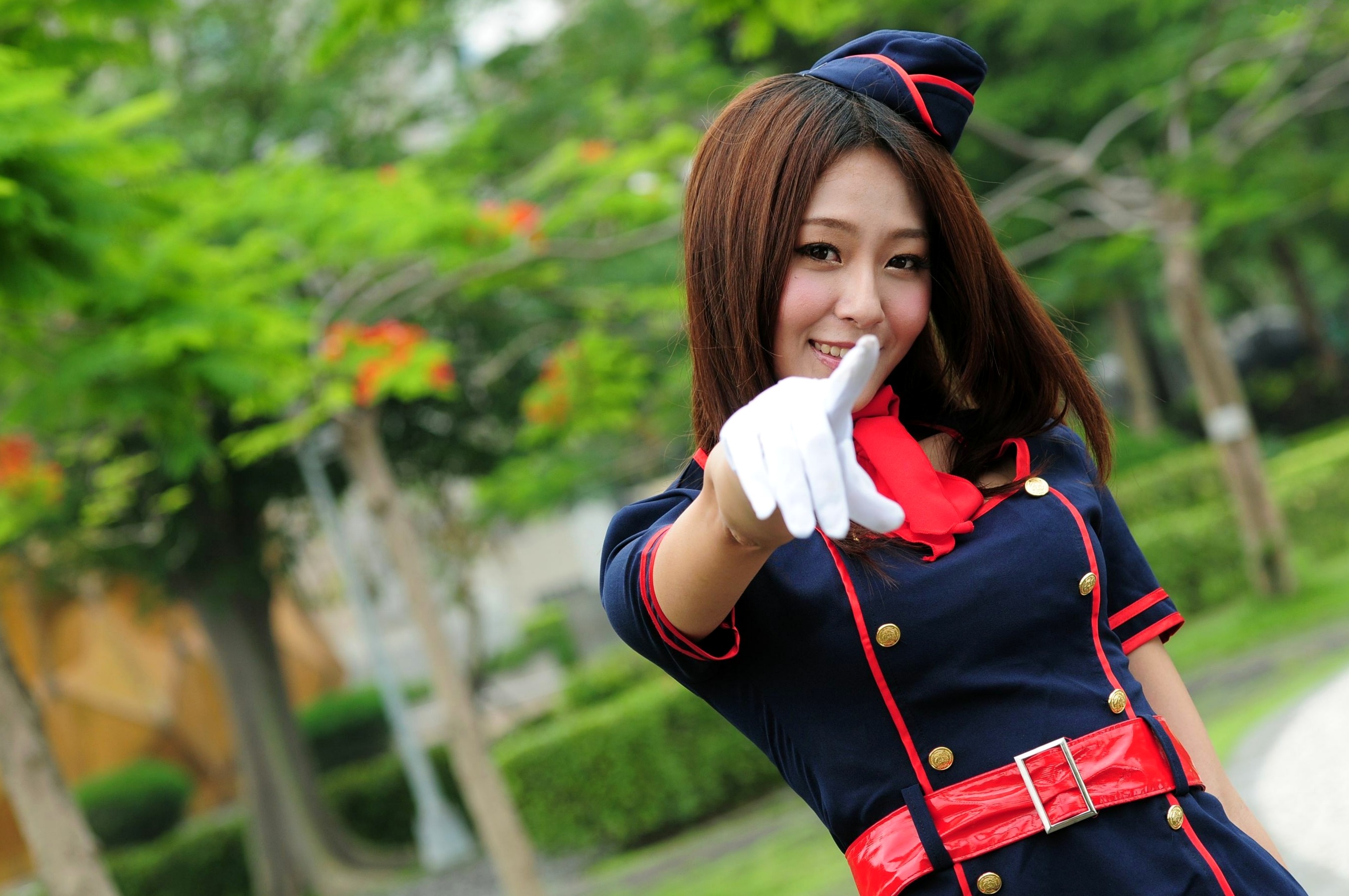 Gallery - 台湾正妹Winnie庄咏惠清新户外写真，邻家气质与甜美空姐制服诱惑台湾户外空姐制服清新 女神私房照_秀色女神 - image 3