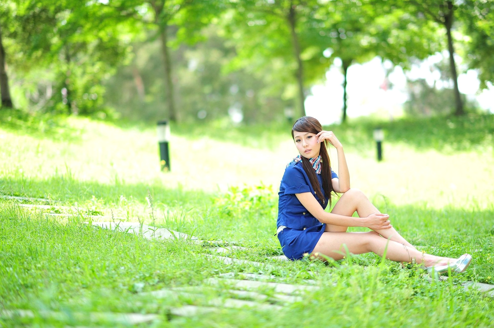 Gallery - 台湾正妹Winnie庄咏惠清新户外写真，邻家气质与甜美空姐制服诱惑台湾户外空姐制服清新 女神私房照_秀色女神 - image 22
