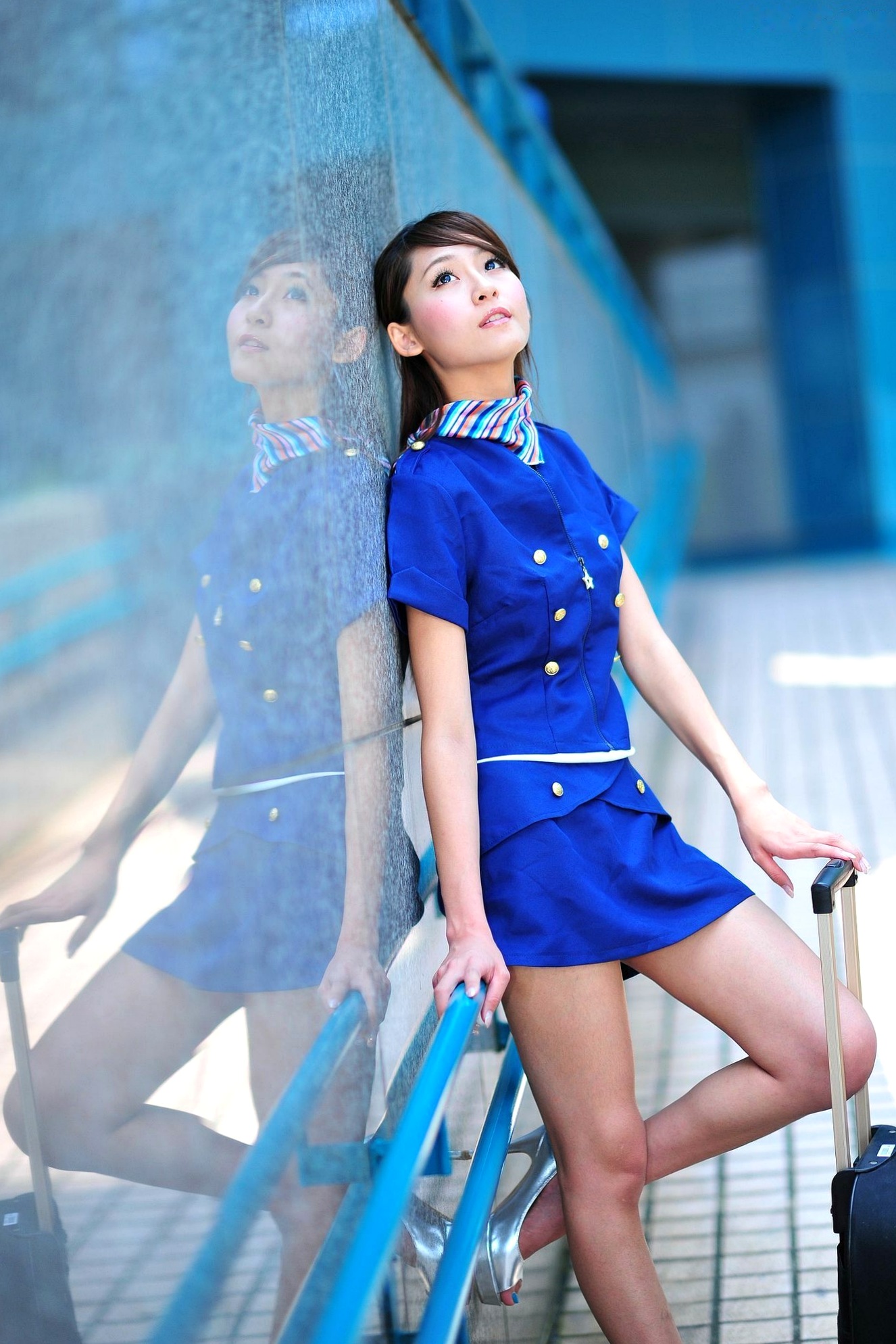 Gallery - 台湾正妹Winnie庄咏惠清新户外写真，邻家气质与甜美空姐制服诱惑台湾户外空姐制服清新 女神私房照_秀色女神 - image 32