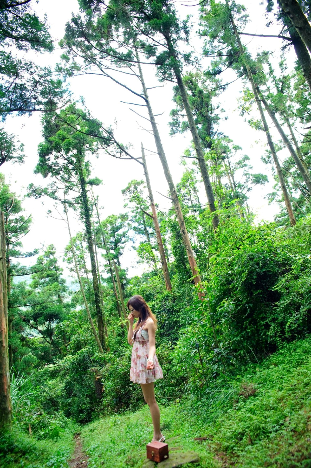 Gallery - 台湾正妹Mikako户外写真：白色圆舞曲的清新漫步与黑色执念的冷艳魅力台湾户外气质清新冷艳 女神私房照_秀色女神 - image 15