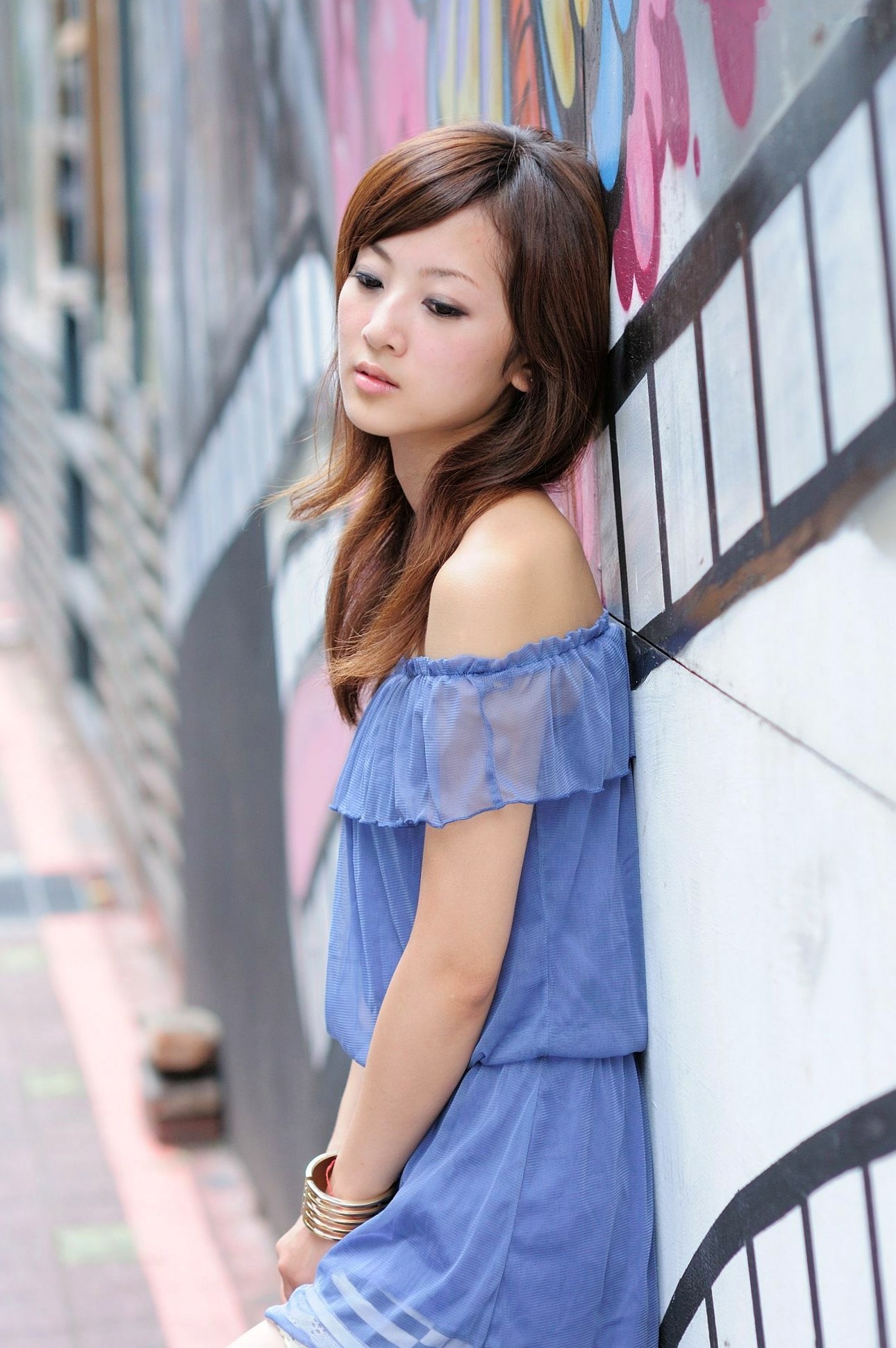 Gallery - 台湾正妹张允霏/张凯洁《西门町外拍》写真集，街拍清新少女风，户外休闲穿搭，气质女神甜美灵动台湾街拍户外清新女神 女神私房照_秀色女神 - image 34