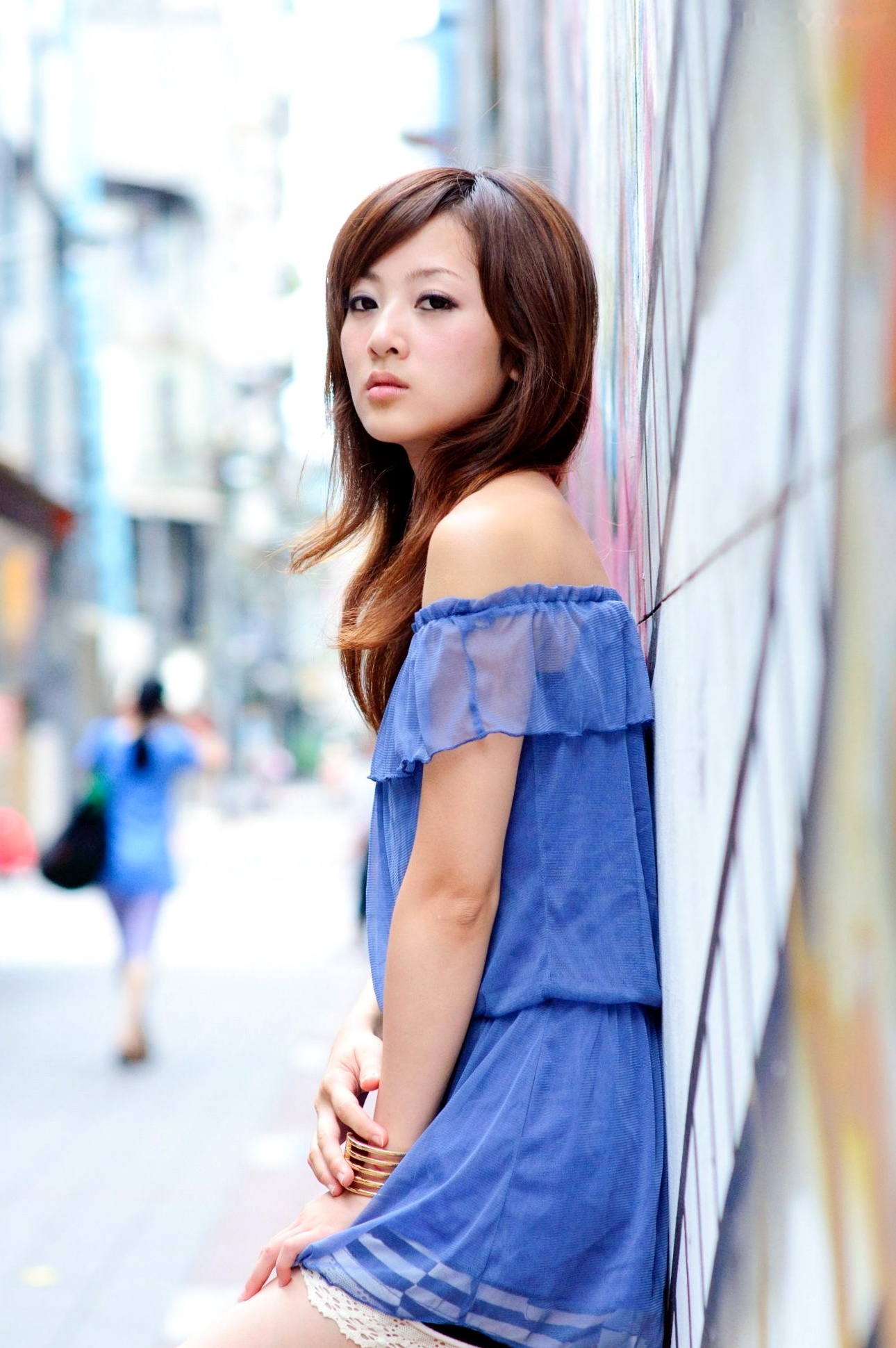 Gallery - 台湾正妹张允霏/张凯洁《西门町外拍》写真集，街拍清新少女风，户外休闲穿搭，气质女神甜美灵动台湾街拍户外清新女神 女神私房照_秀色女神 - image 35