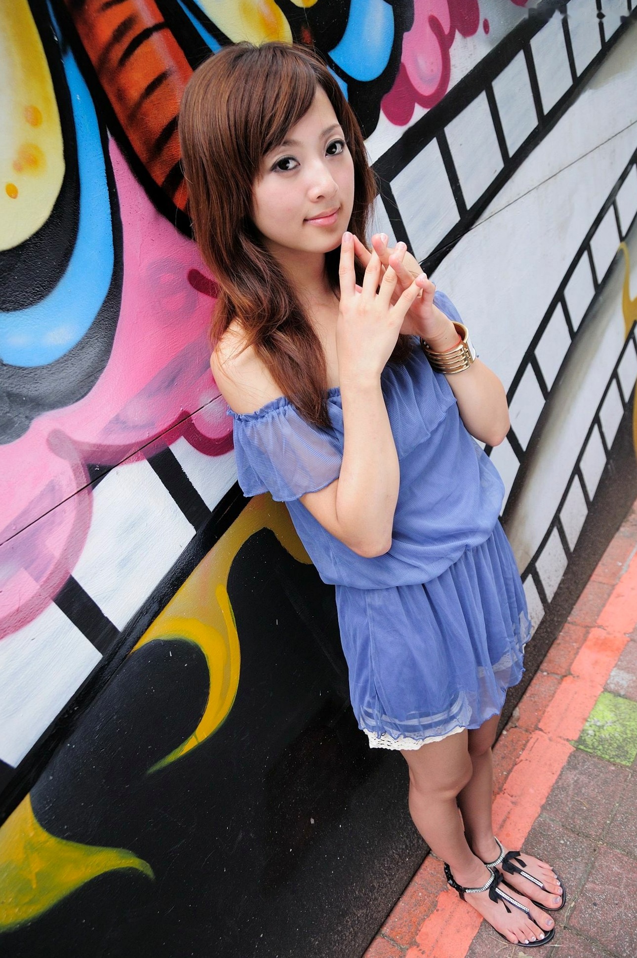 Gallery - 台湾正妹张允霏/张凯洁《西门町外拍》写真集，街拍清新少女风，户外休闲穿搭，气质女神甜美灵动台湾街拍户外清新女神 女神私房照_秀色女神 - image 38